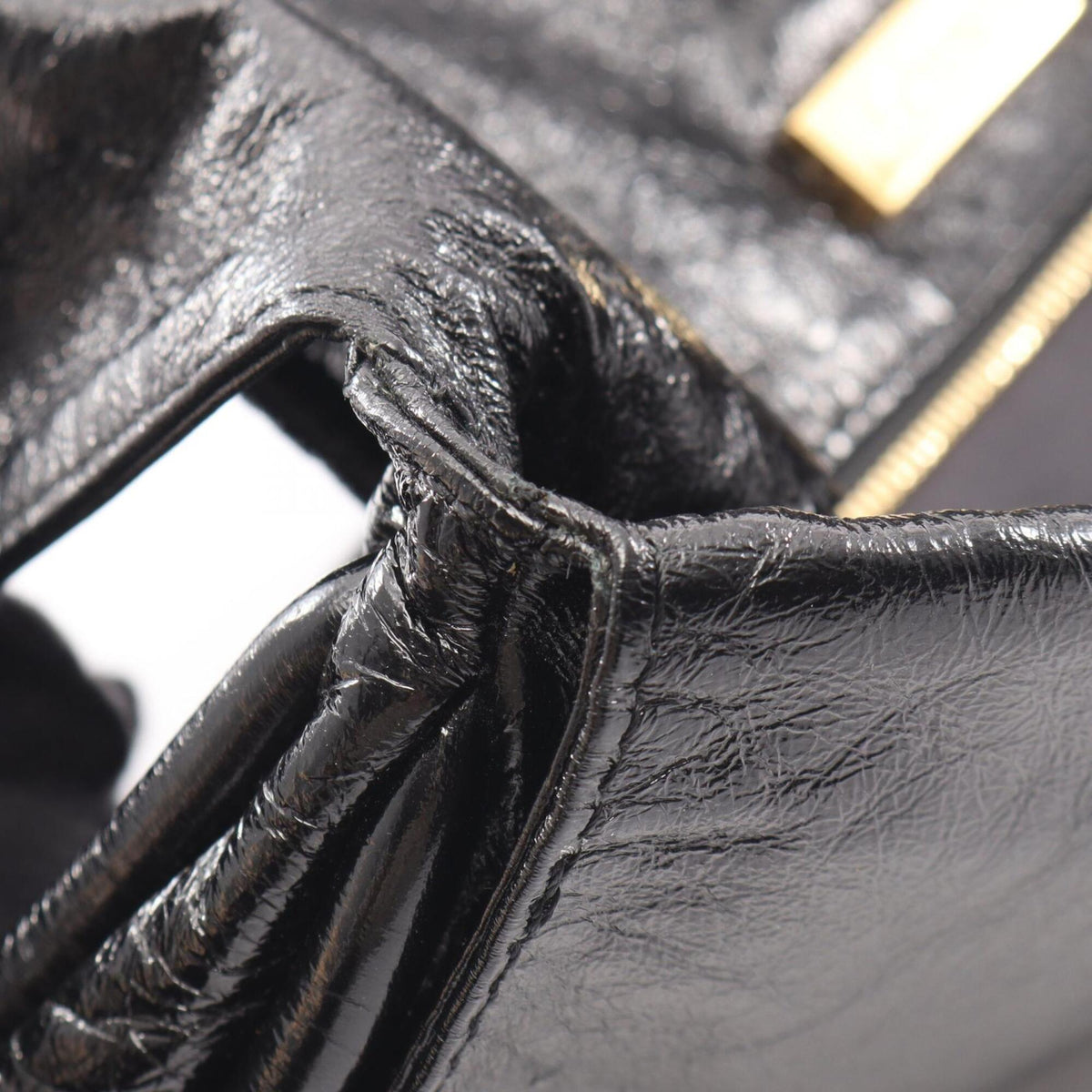 Loewe Black Leather Clutch Bag Handbag (Pre-Owned)