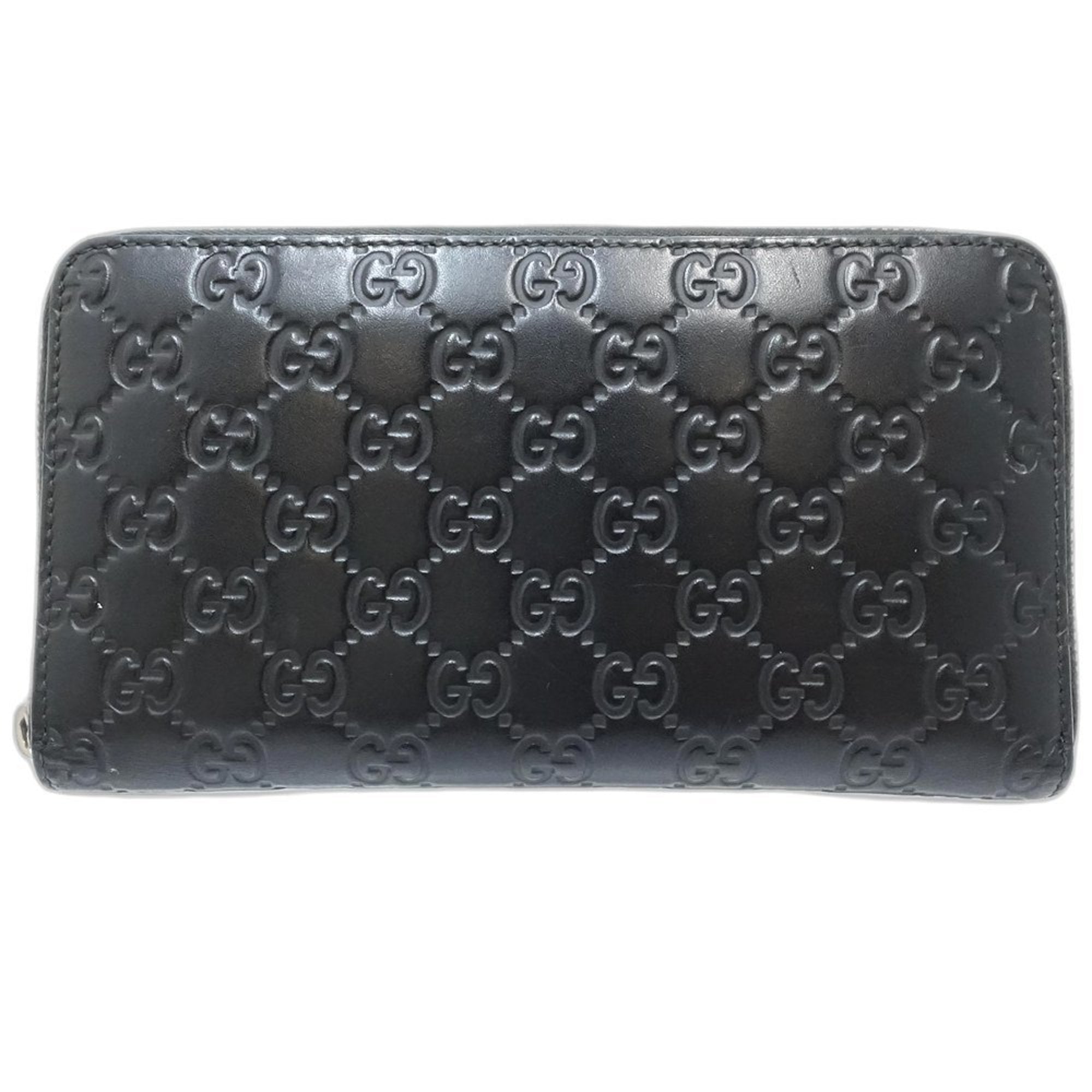 Gucci Black Leather Long Wallet (Bi-Fold) (Pre-Owned)