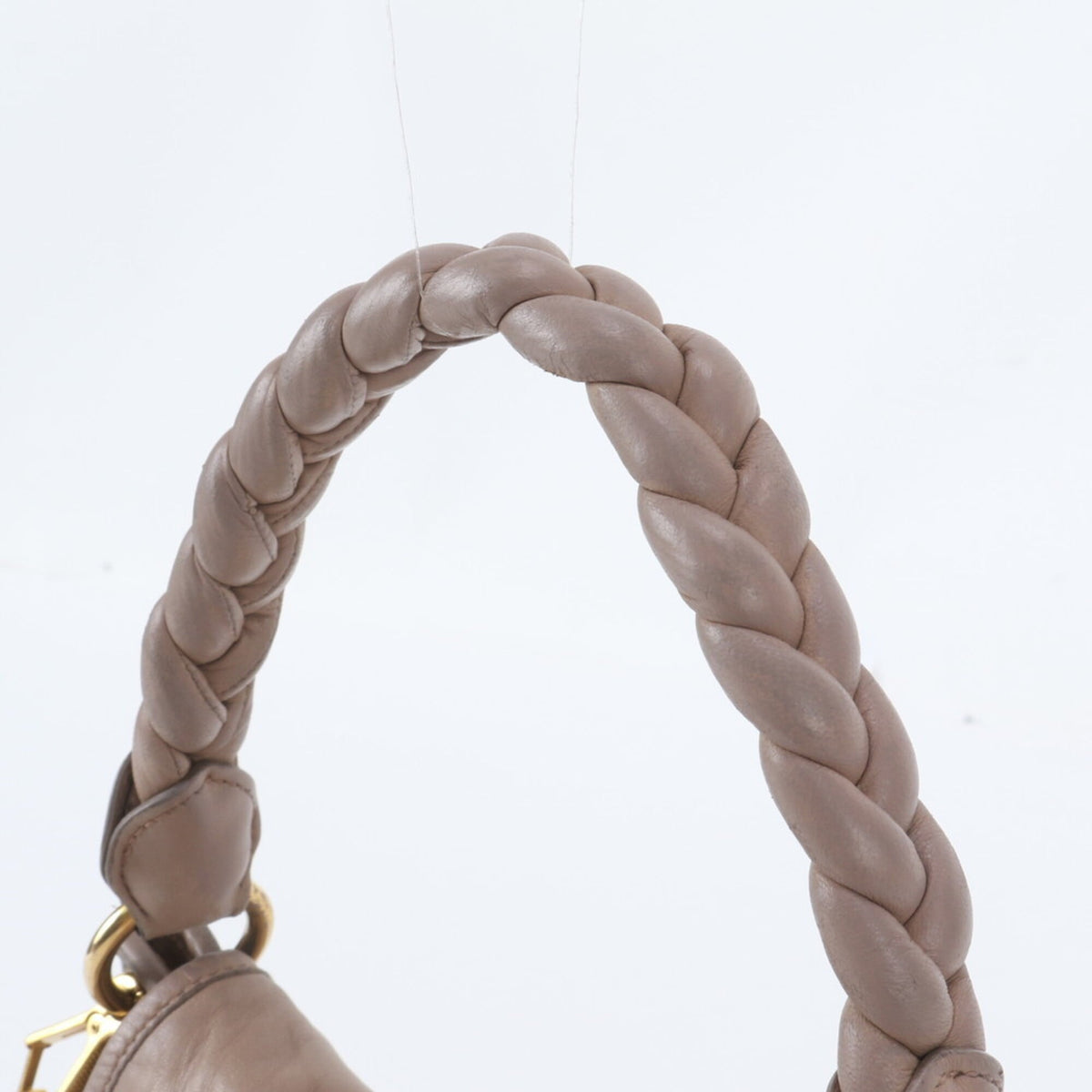 Miu Miu Pink Leather Handbag Shoulder Bag Tote Bag (Pre-Owned)