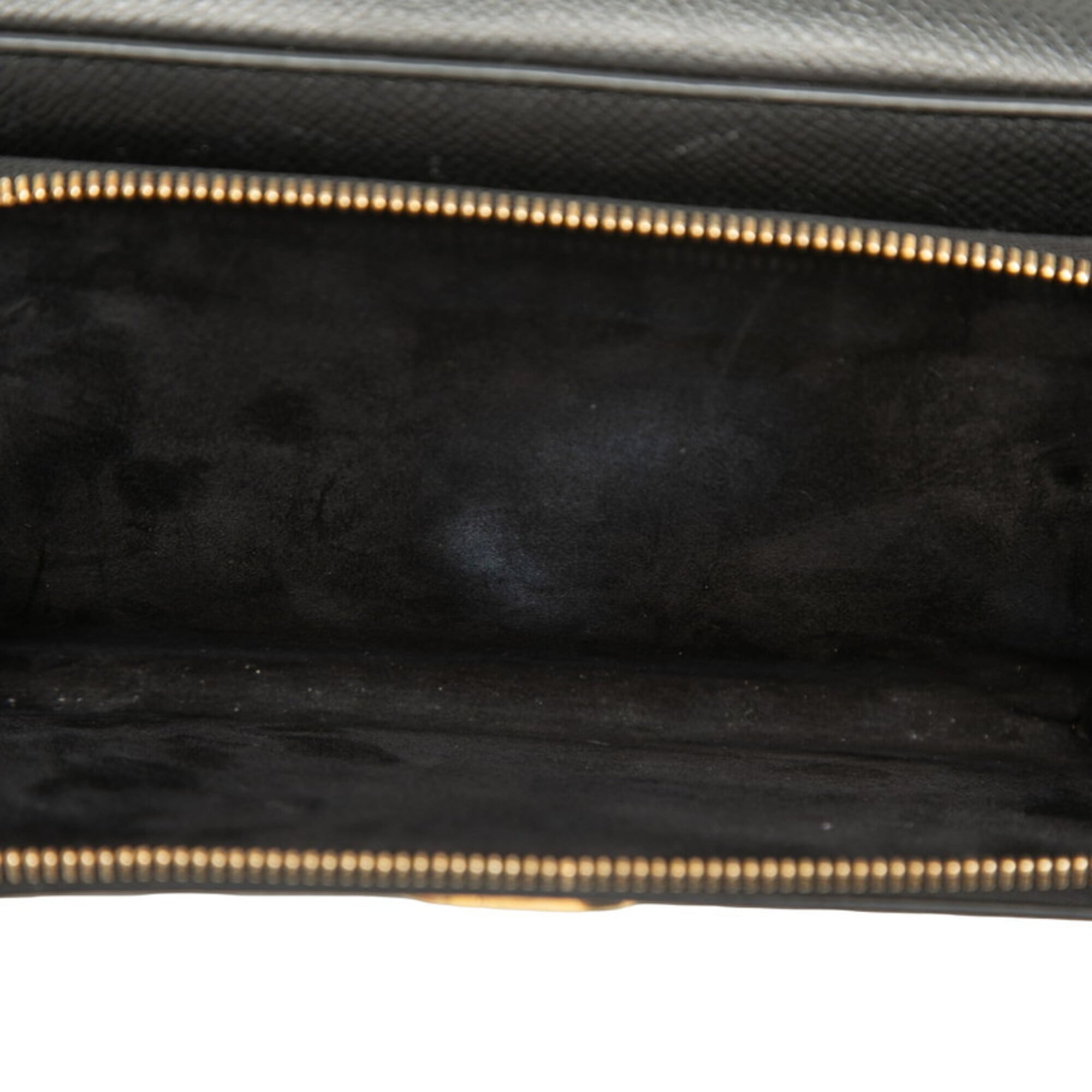 Christian Dior Black Leather Handbag Pouch Shoulder Bag (Pre-Owned)
