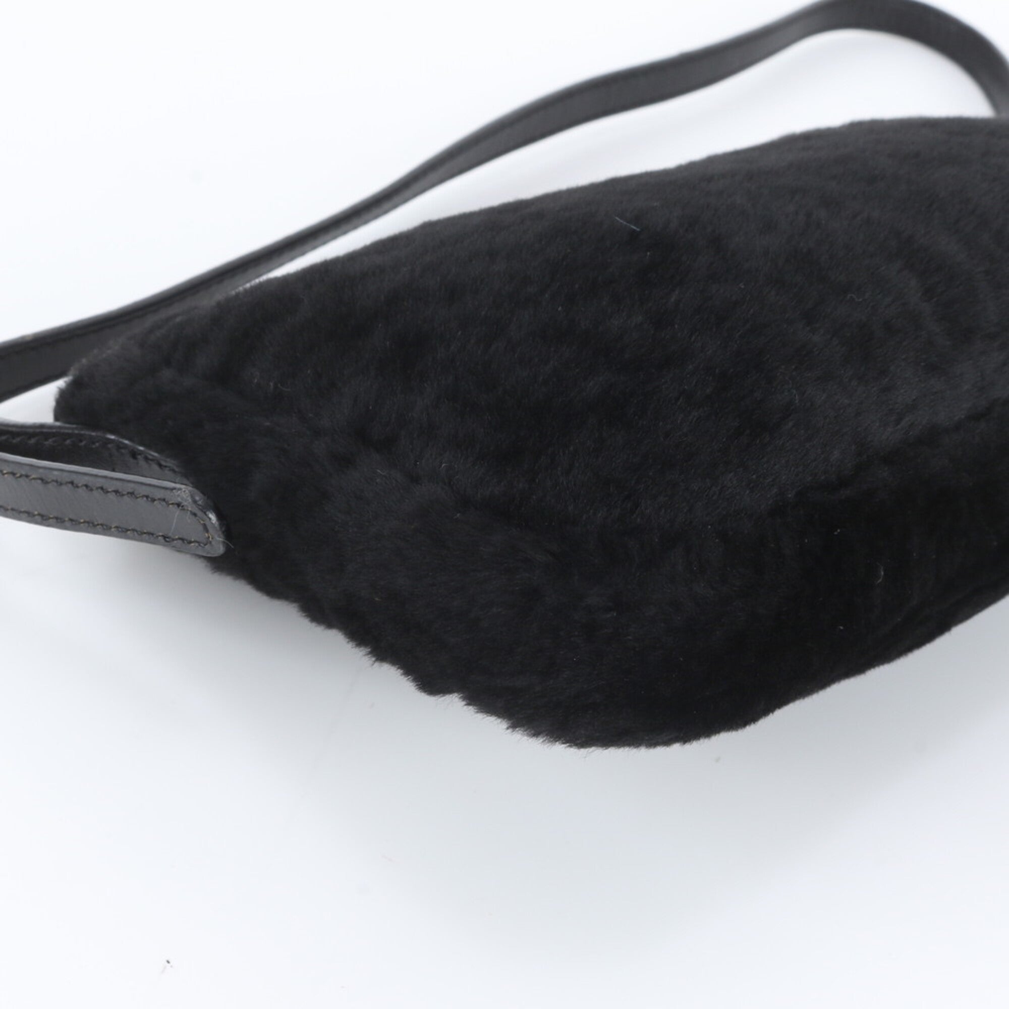Loewe Black Leather Handbag Shoulder Bag Tote Bag (Pre-Owned)