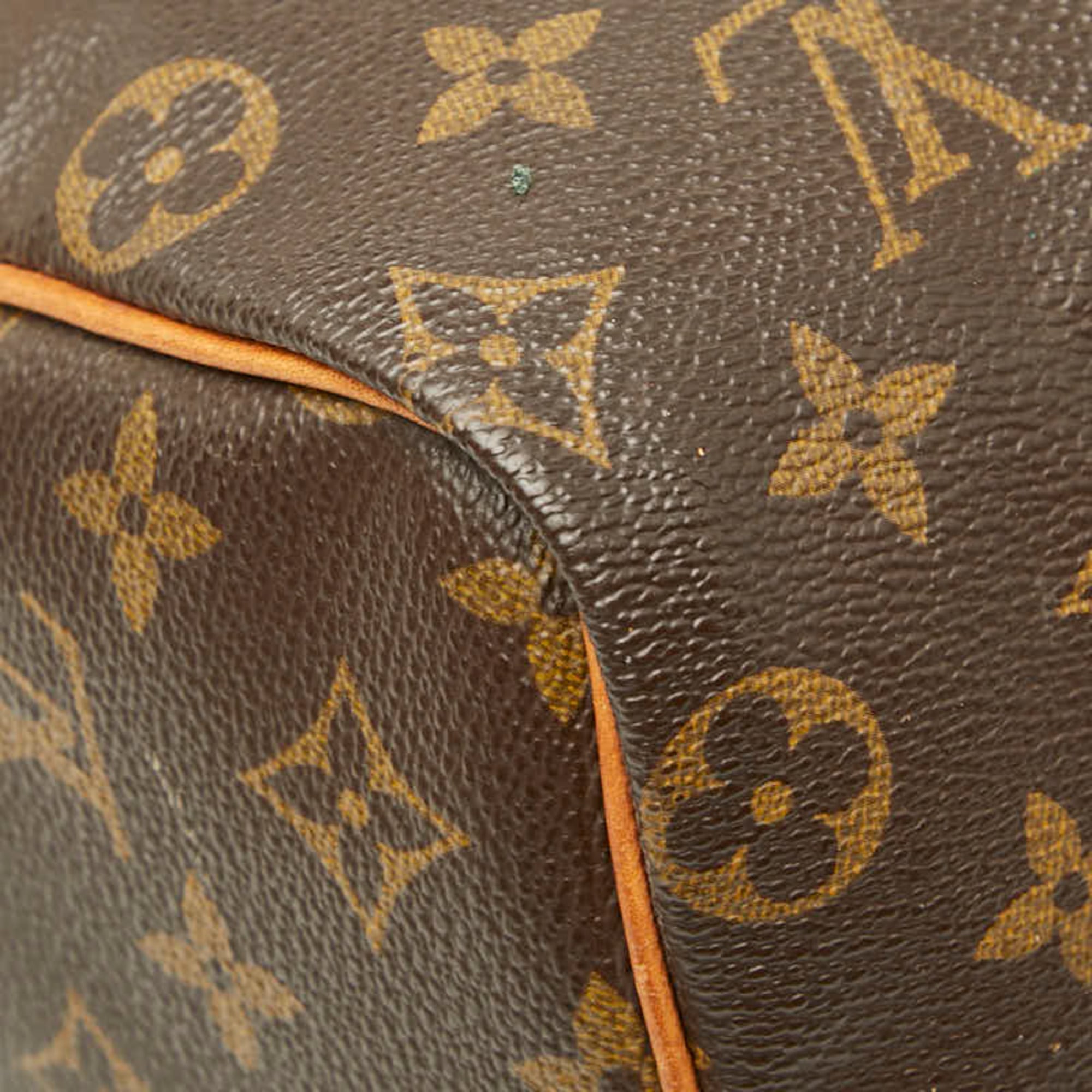 Louis Vuitton Brown Pvc Leather Boston Bag Handbag (Pre-Owned)