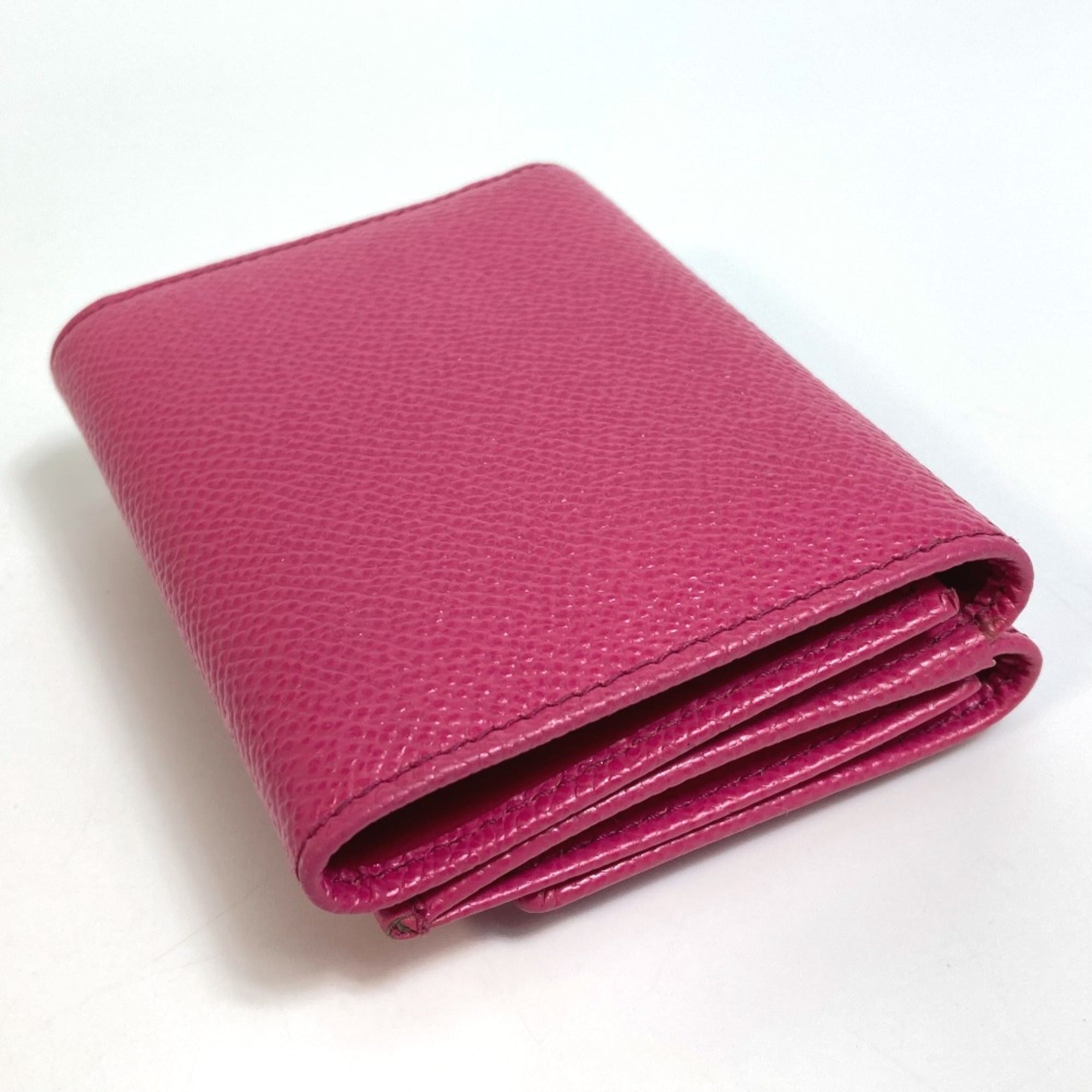 Dolce & Gabbana Pink Leather Wallet (Tri-Fold) (Pre-Owned)