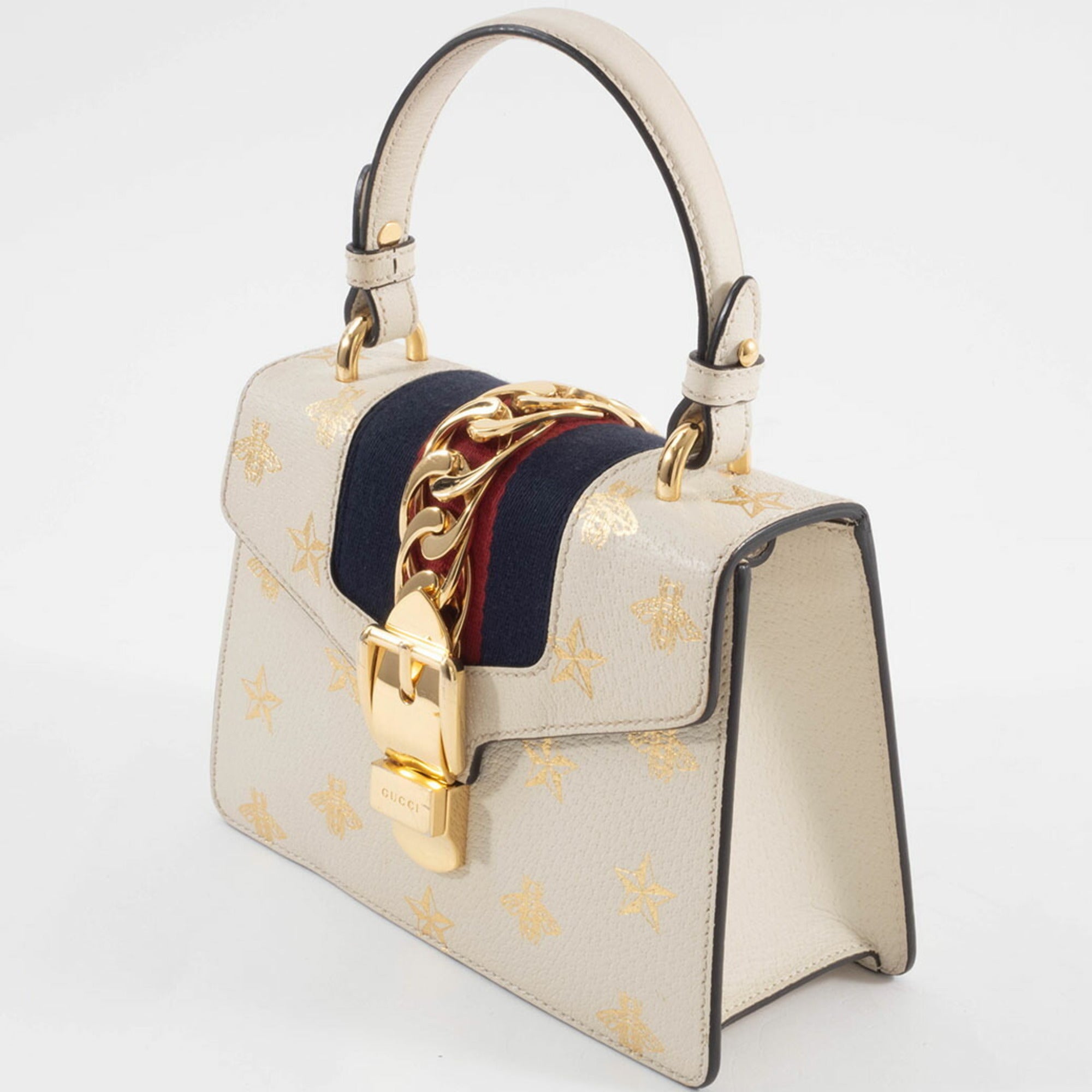 Gucci White Leather Handbag (Pre-Owned)