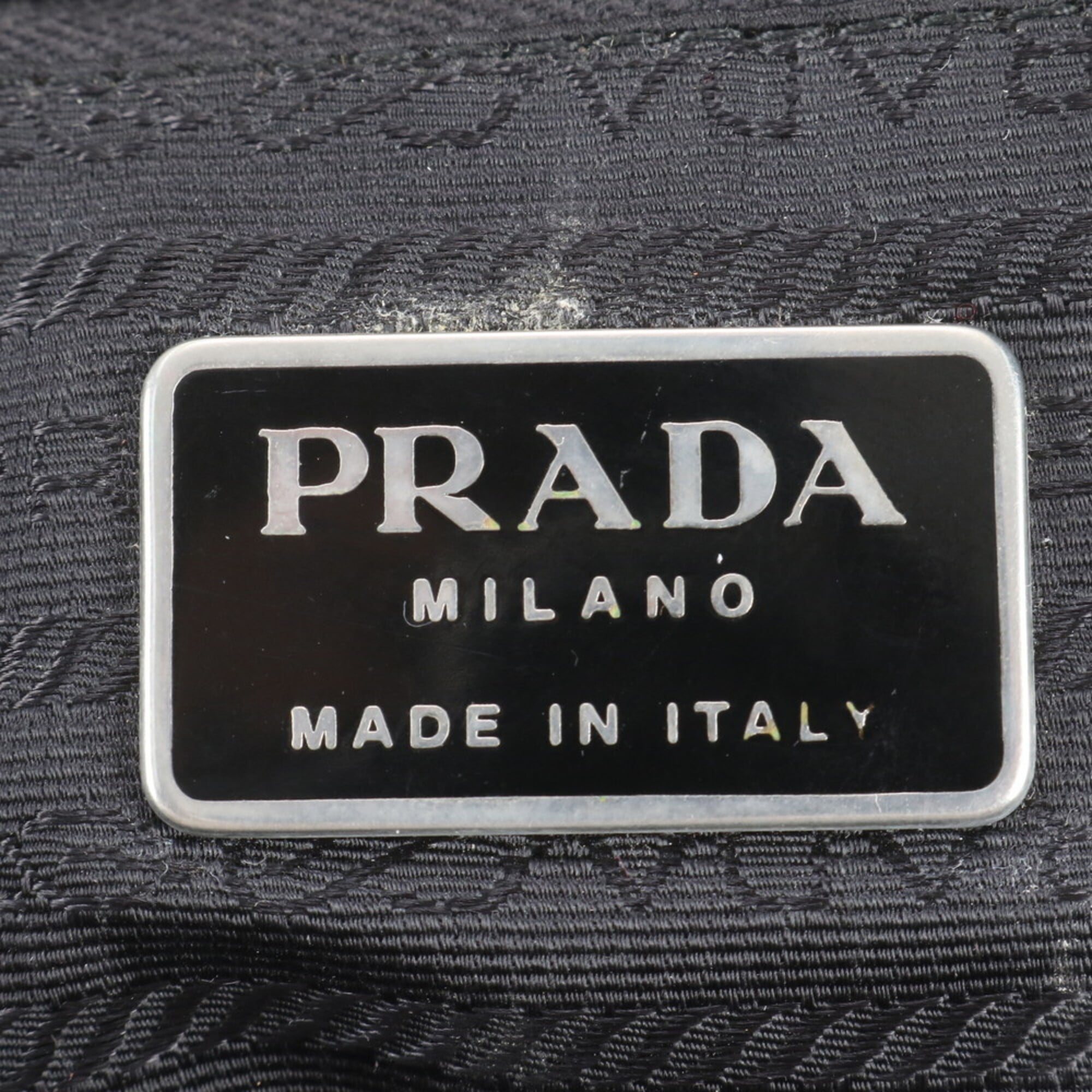 Prada Black Leather Nylon Backpack (Pre-Owned)