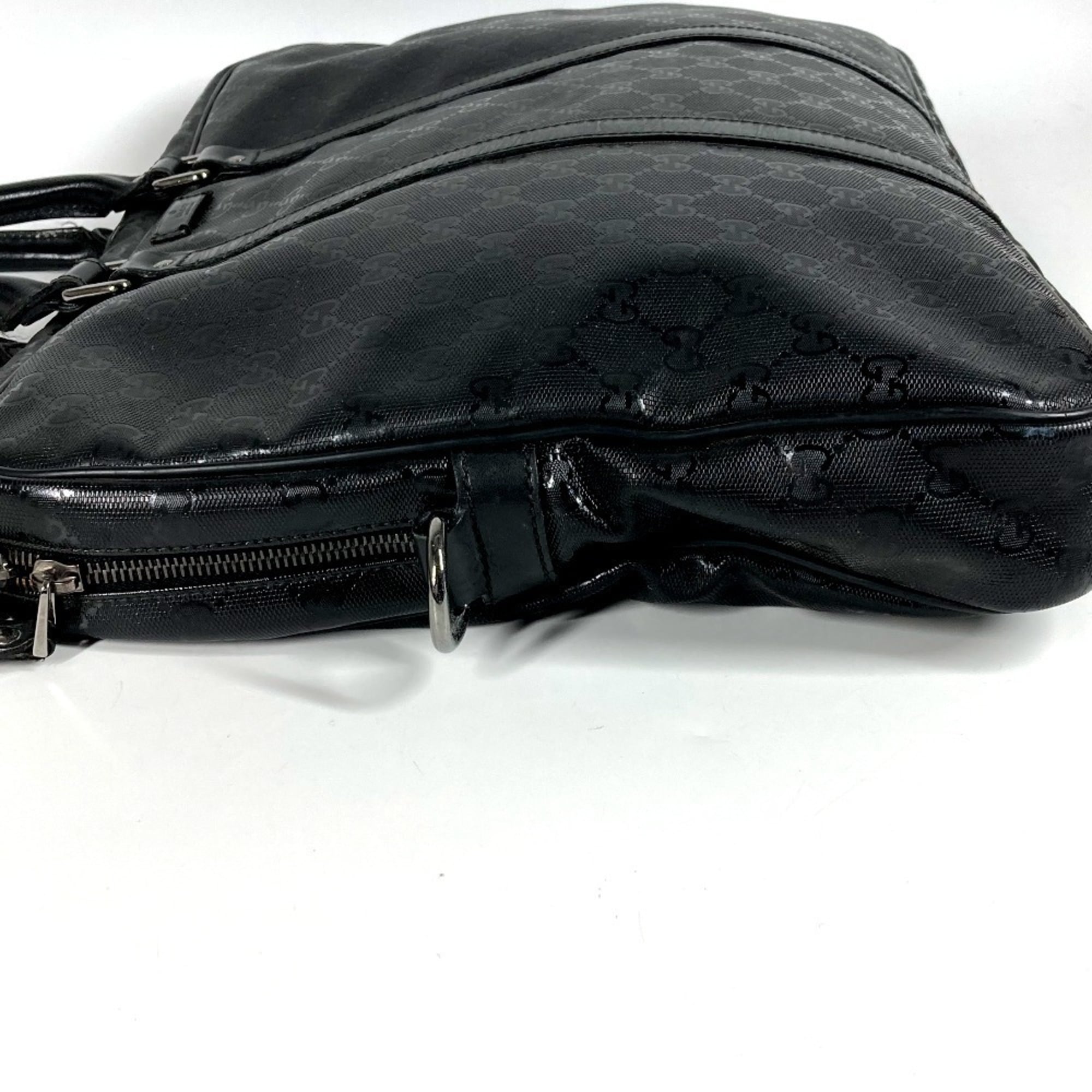 Gucci Black Gg Imprimé Handbag Tote Bag (Pre-Owned)