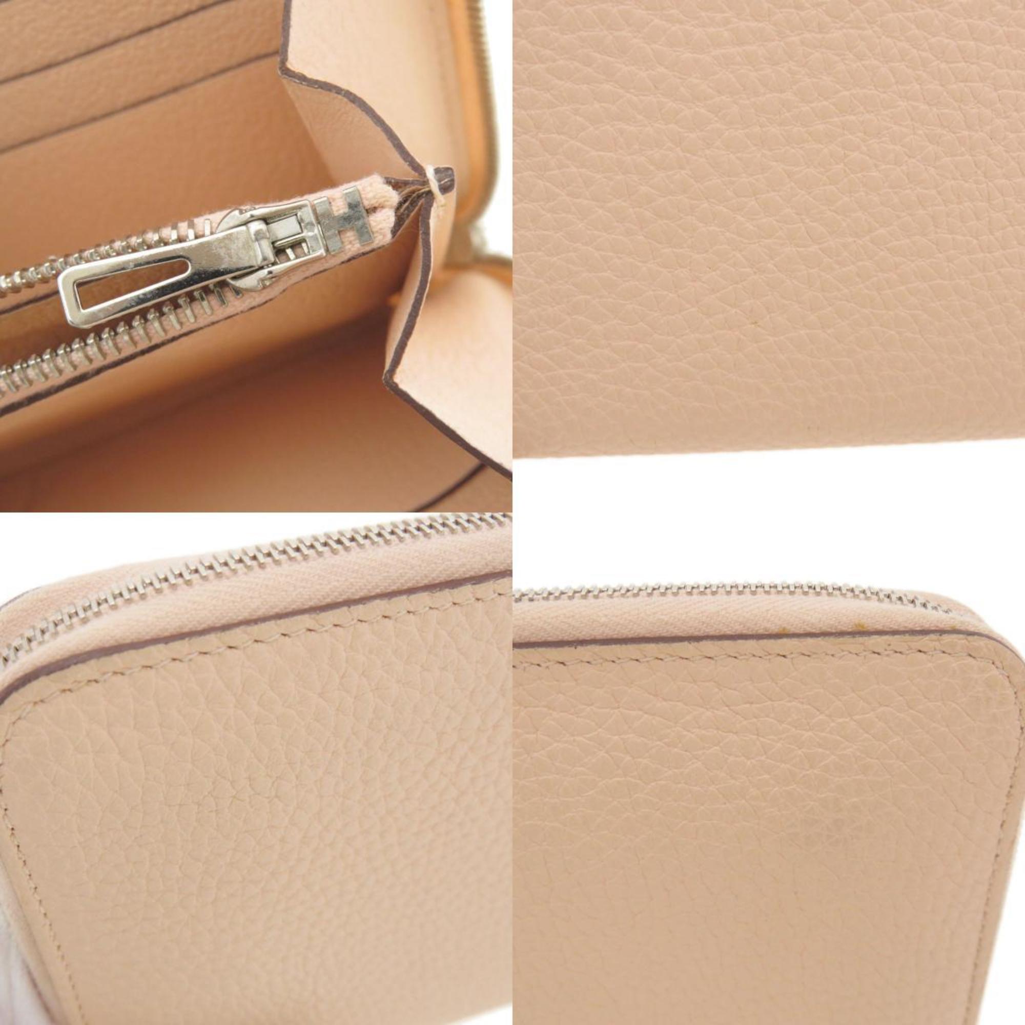 Hermes Pink Togo Leather Long Wallet (Bi-Fold) (Pre-Owned)