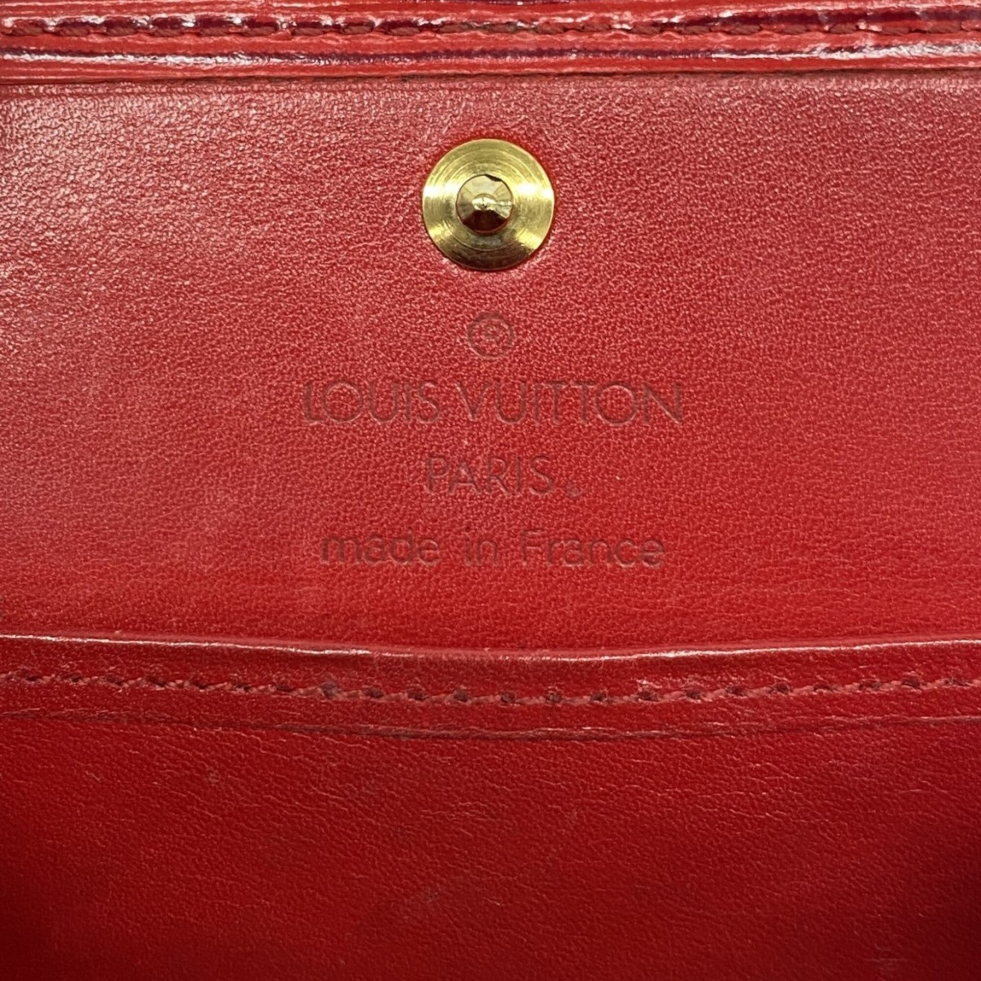 Louis Vuitton Castilian Red Coin Purse/Coin Case (Pre-Owned)