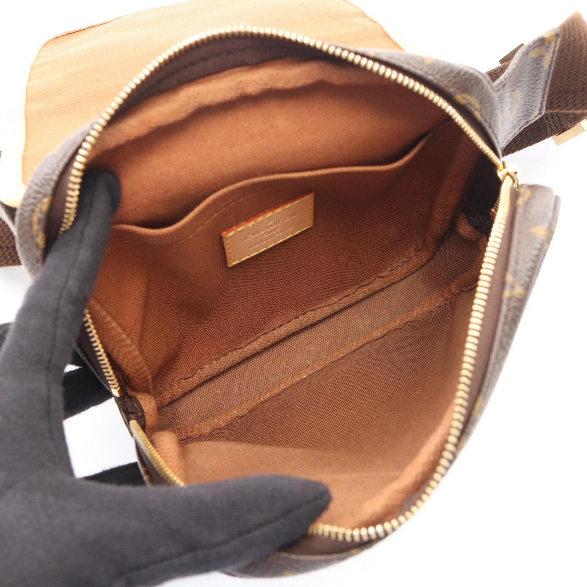 Louis Vuitton Brown Coated Canvas Leather Fanny Pack Handbag (Pre-Owned)