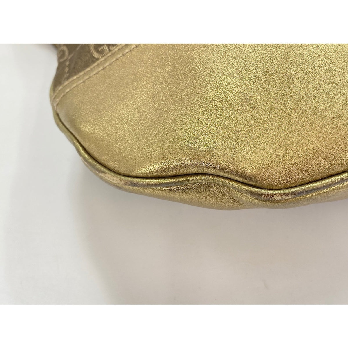 Gucci Brown Gold Nylon Tote Bag (Pre-Owned)