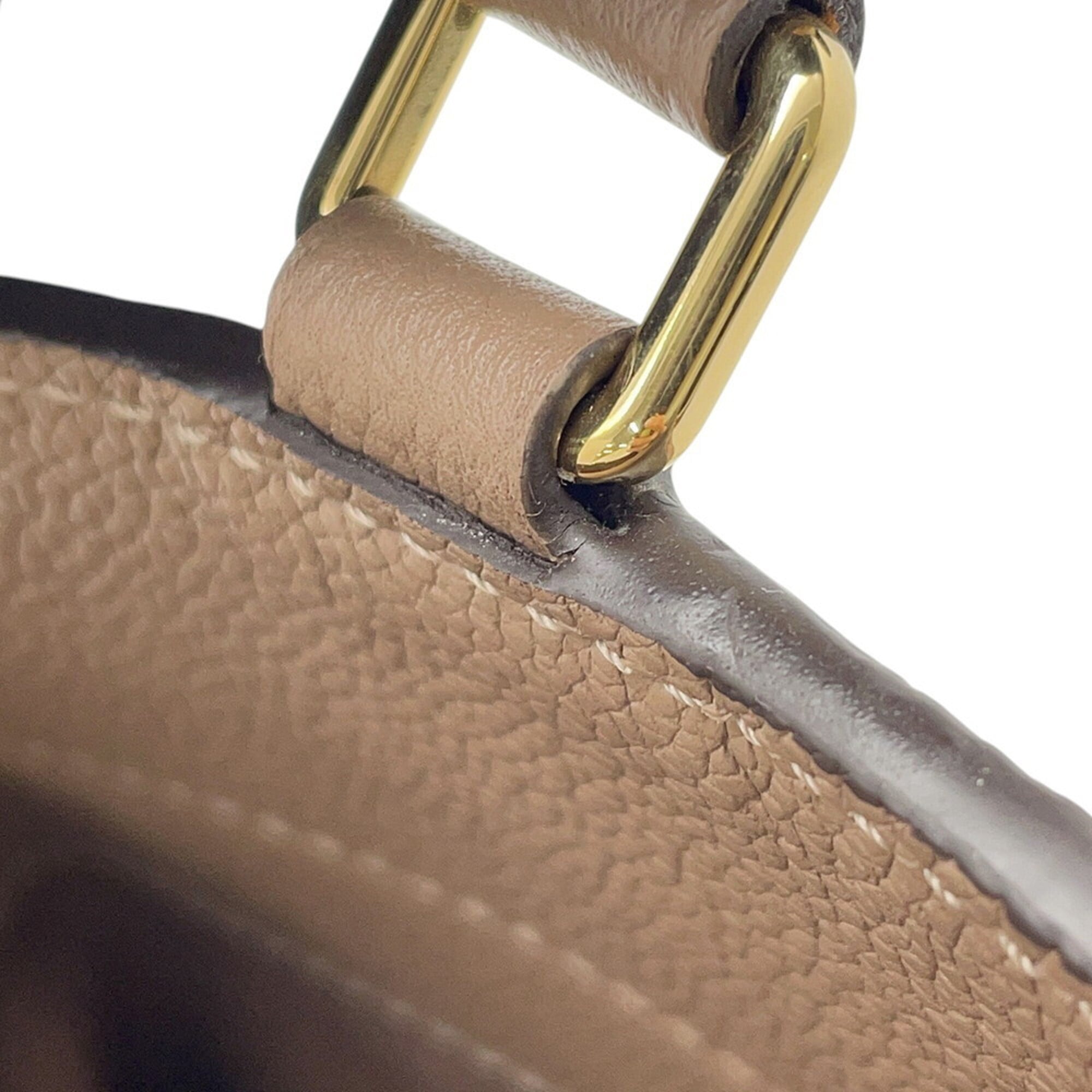 Louis Vuitton Taupe Monogram Empreinte Handbag Shoulder Bag (Pre-Owned)