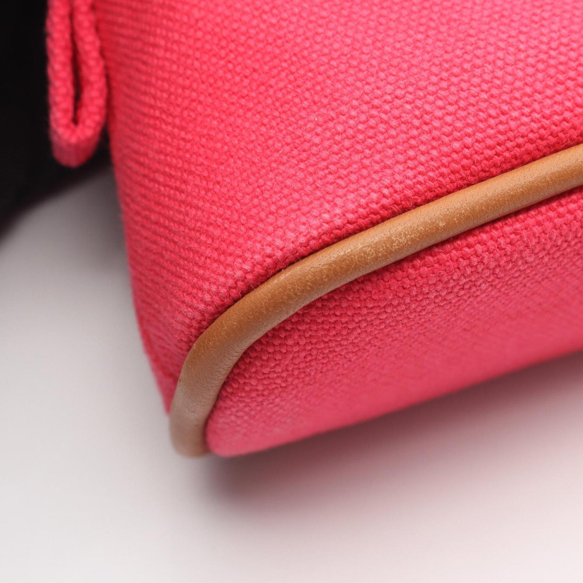 Hermes Pink Canvas Handbag Pouch (Pre-Owned)