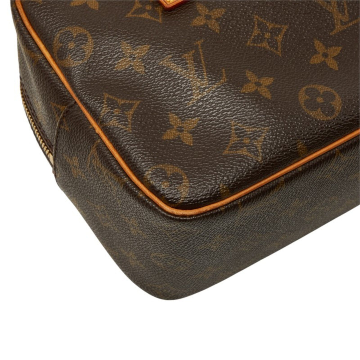 Louis Vuitton Brown Pvc Leather Handbag Shoulder Bag (Pre-Owned)
