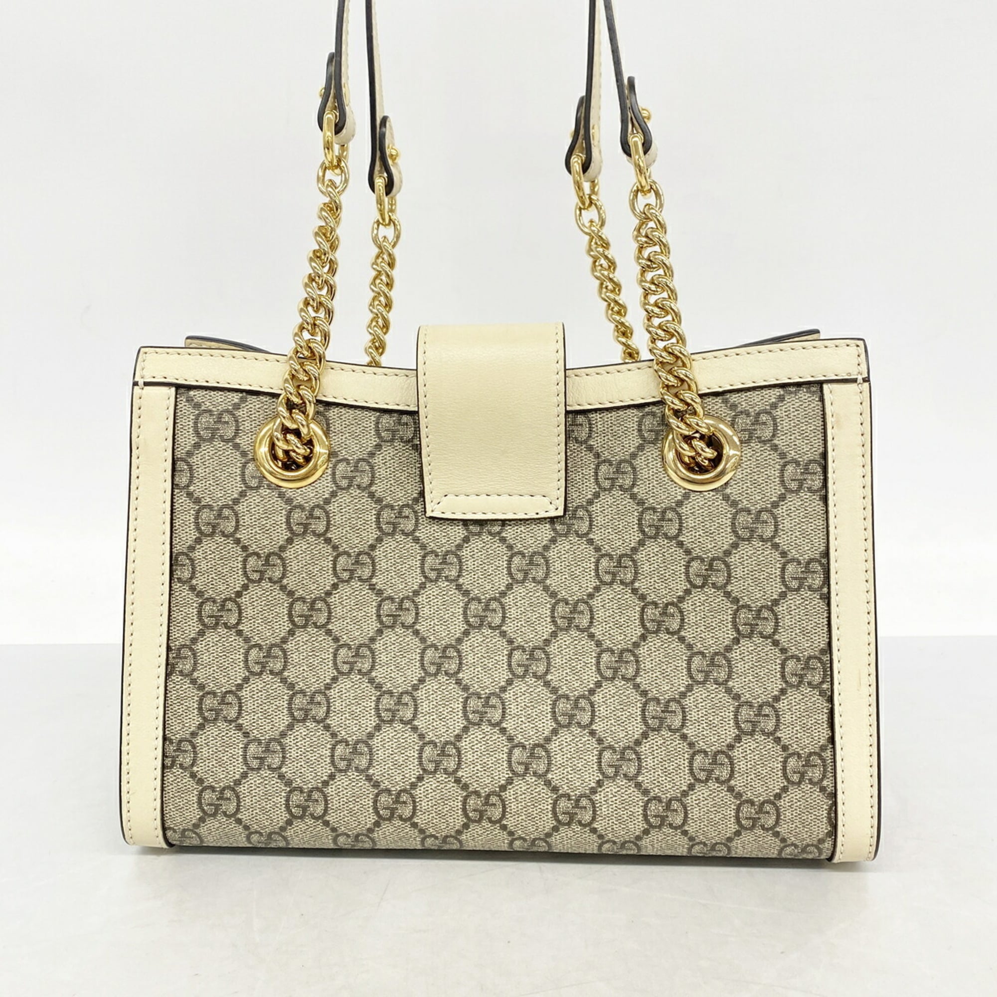 Gucci Brown White Pvc Tote Bag (Pre-Owned)
