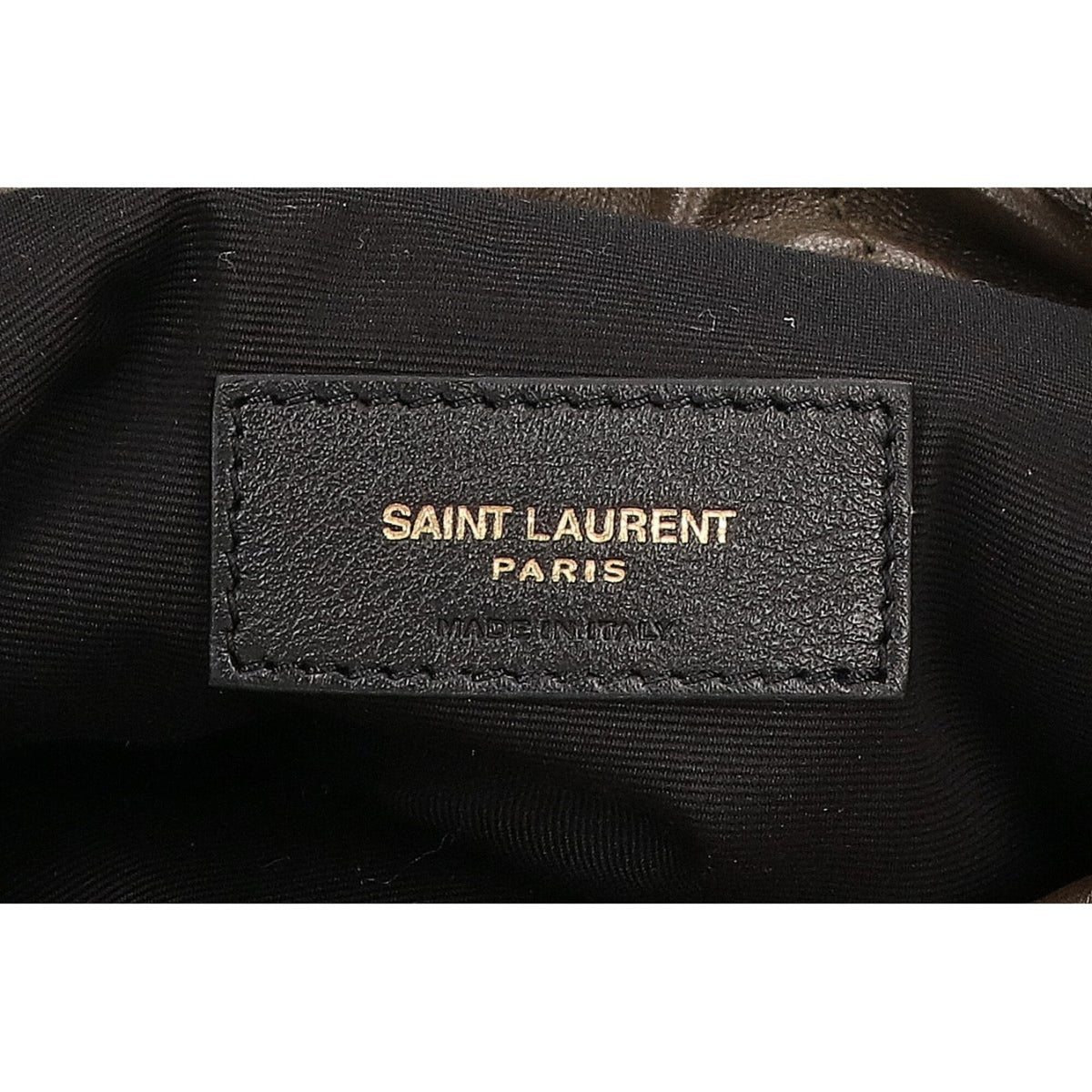 Yves Saint Laurent Khaki Leather Shoulder Bag (Pre-Owned)