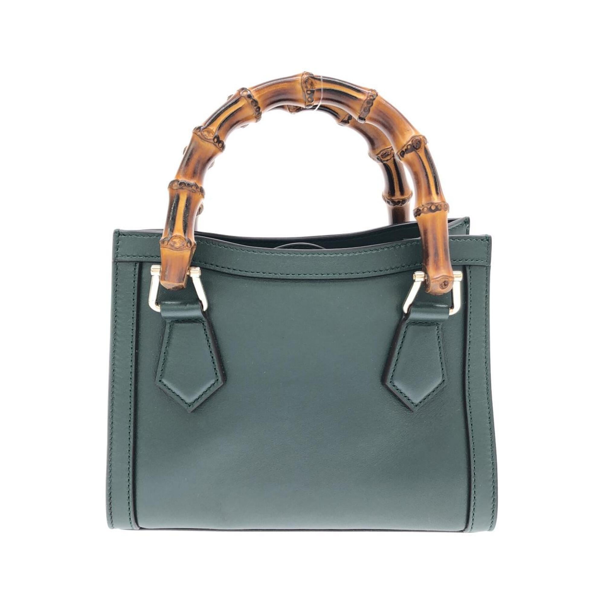Gucci Green Leather Handbag (Pre-Owned)