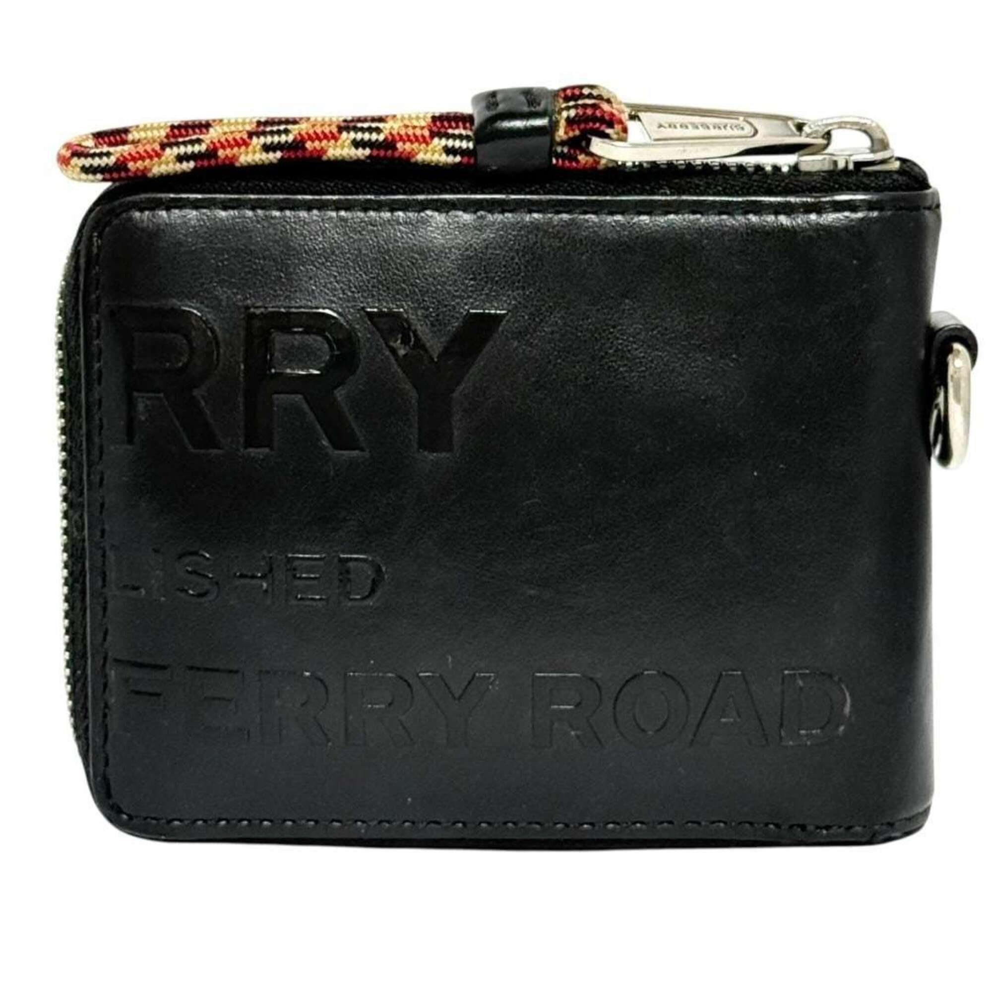 Burberry Black Leather Wallet (Bi-Fold) (Pre-Owned)