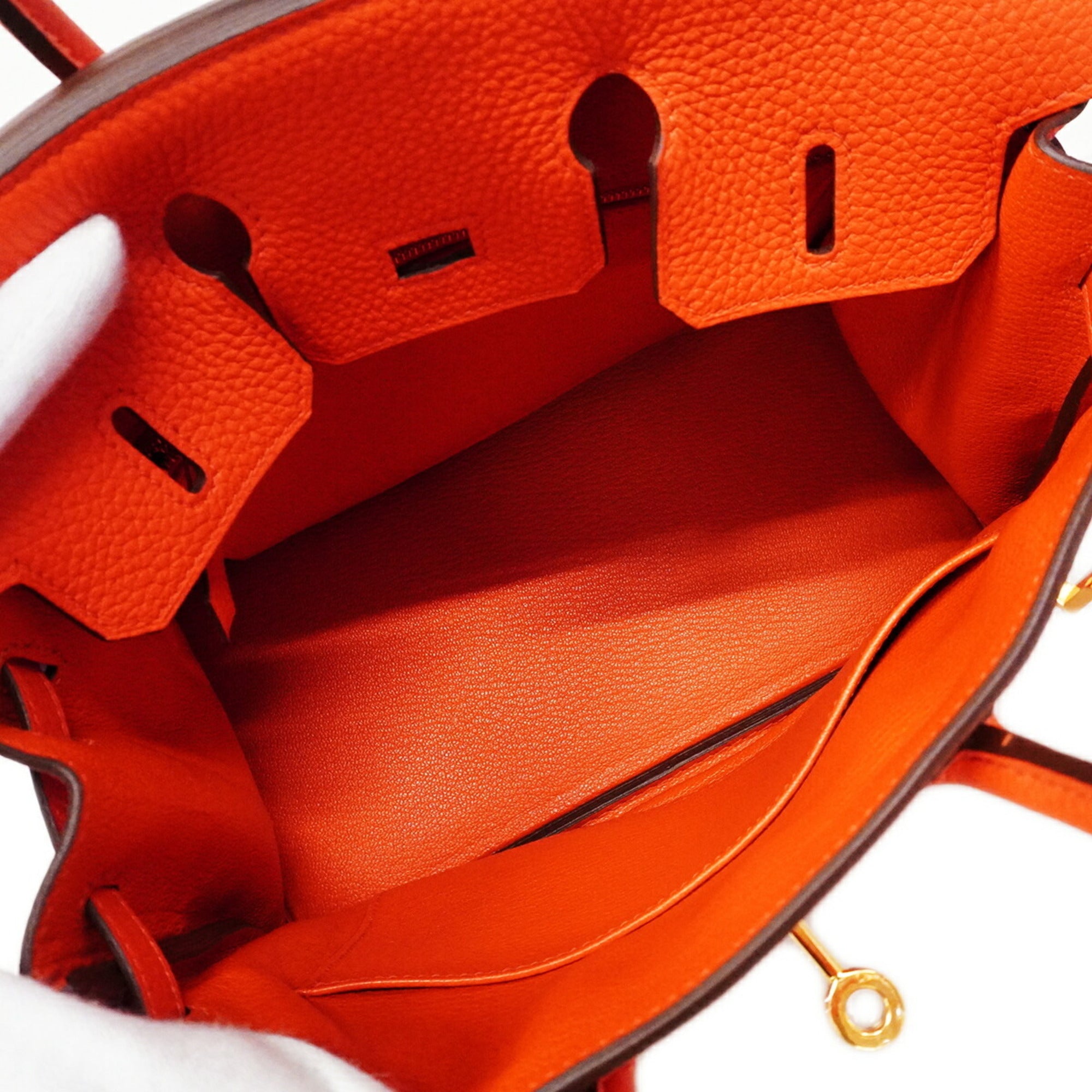 Hermes Red Color Togo Leather Handbag (Pre-Owned)