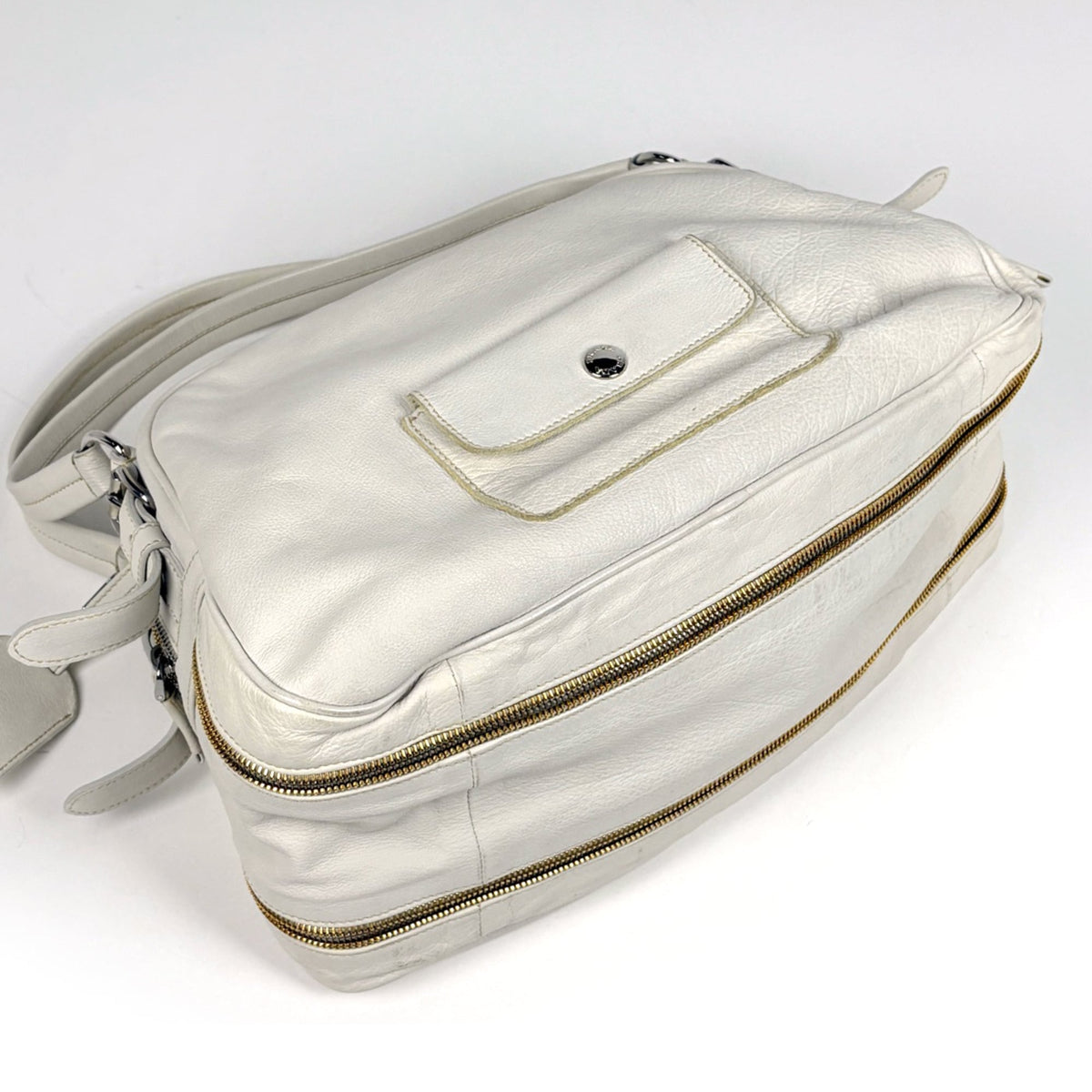 Prada White Leather Handbag (Pre-Owned)
