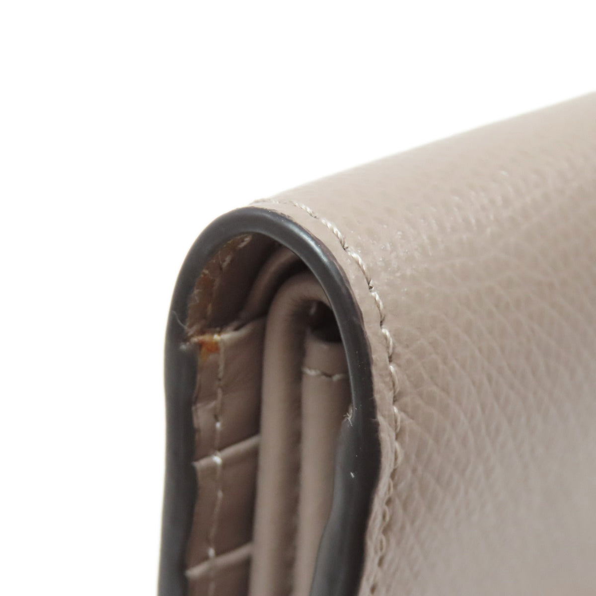 Fendi Beige Leather Wallet (Bi-Fold) (Pre-Owned)