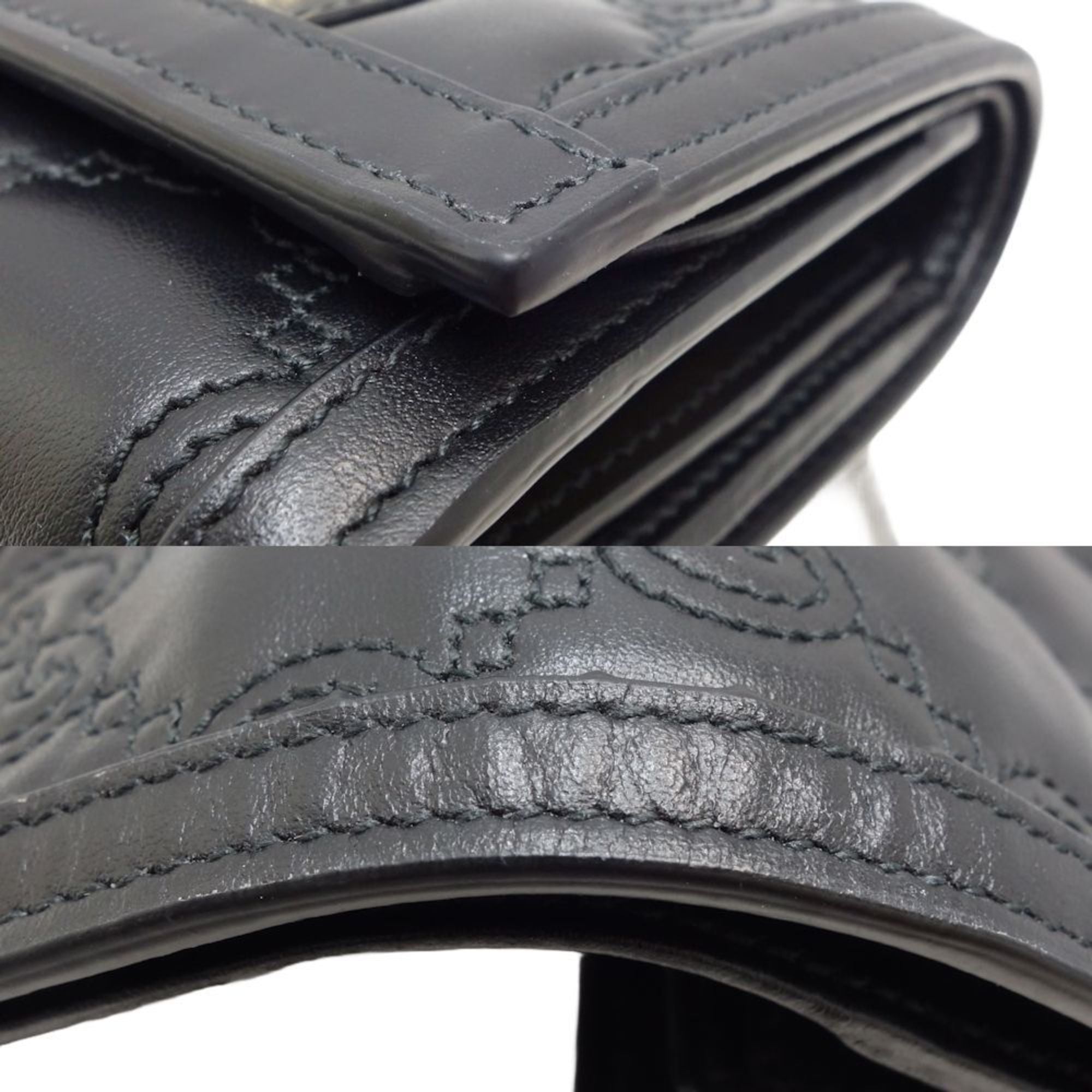 Gucci Black Leather Wallet (Bi-Fold) (Pre-Owned)