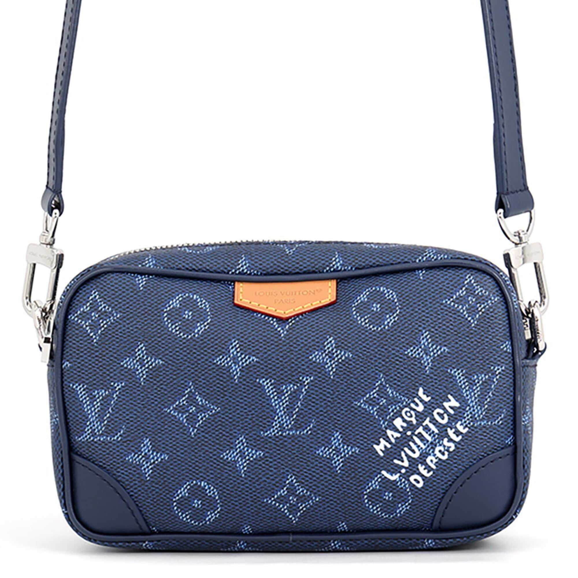 Louis Vuitton Monogram Blue Monogram Handbag Shoulder Bag (Pre-Owned)