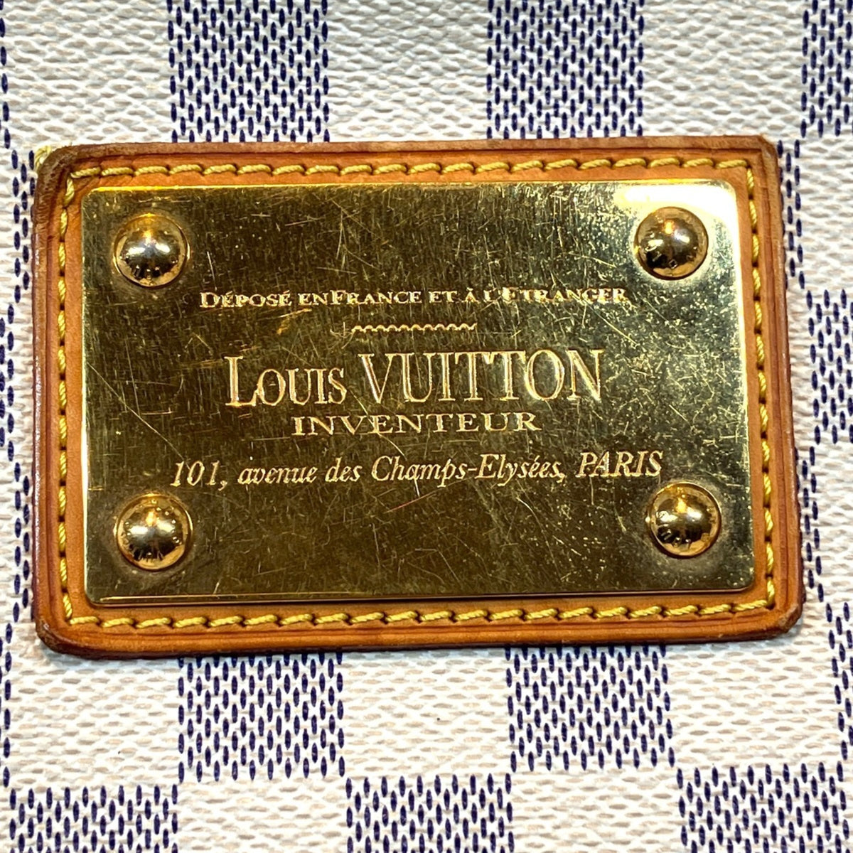 Louis Vuitton White Damier Azur Shoulder Bag (Pre-Owned)