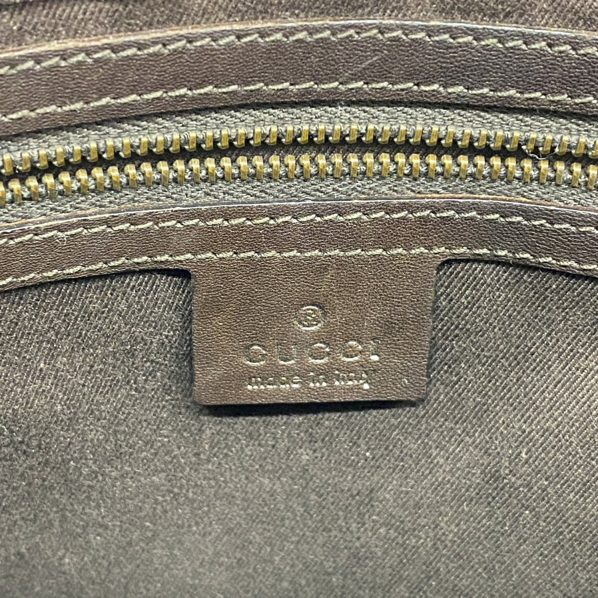 Gucci Brown Canvas Shoulder Bag (Pre-Owned)