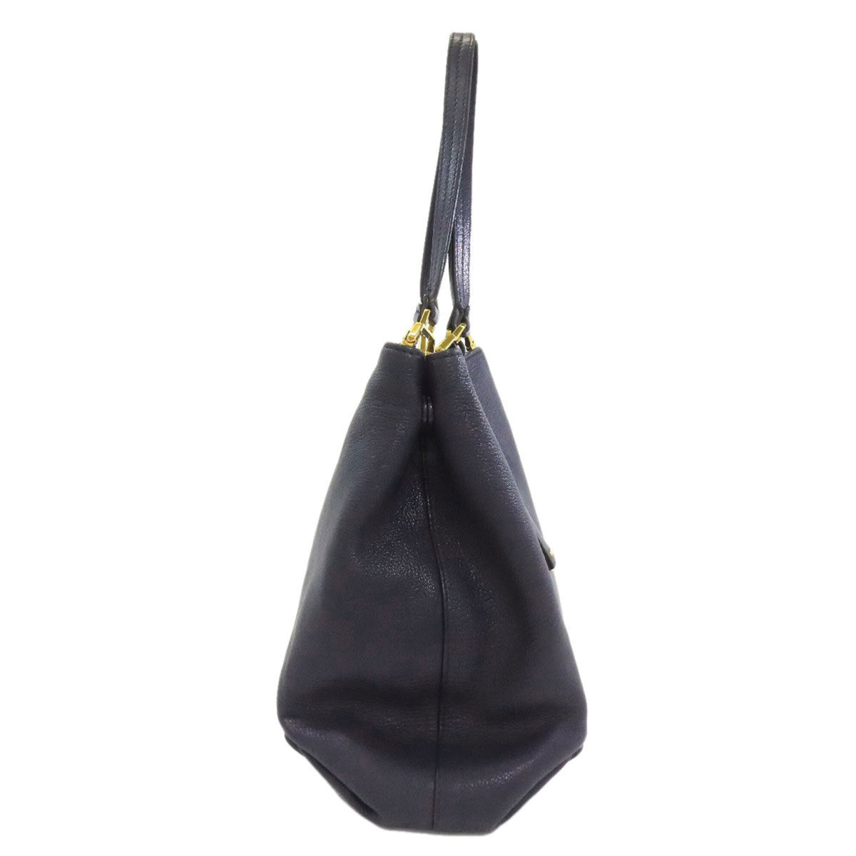Miu Miu Blue Leather Tote Bag (Pre-Owned)