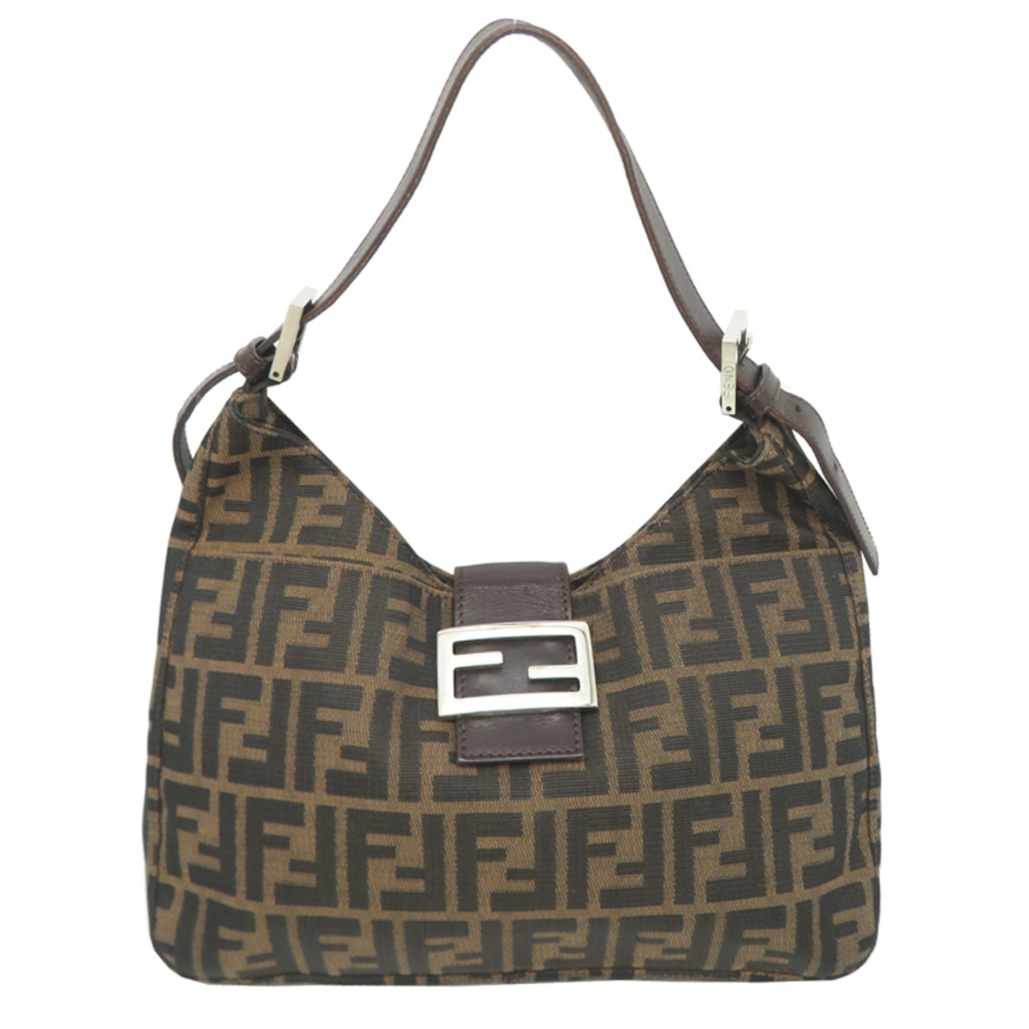 Fendi Brown Canvas Handbag (Pre-Owned)
