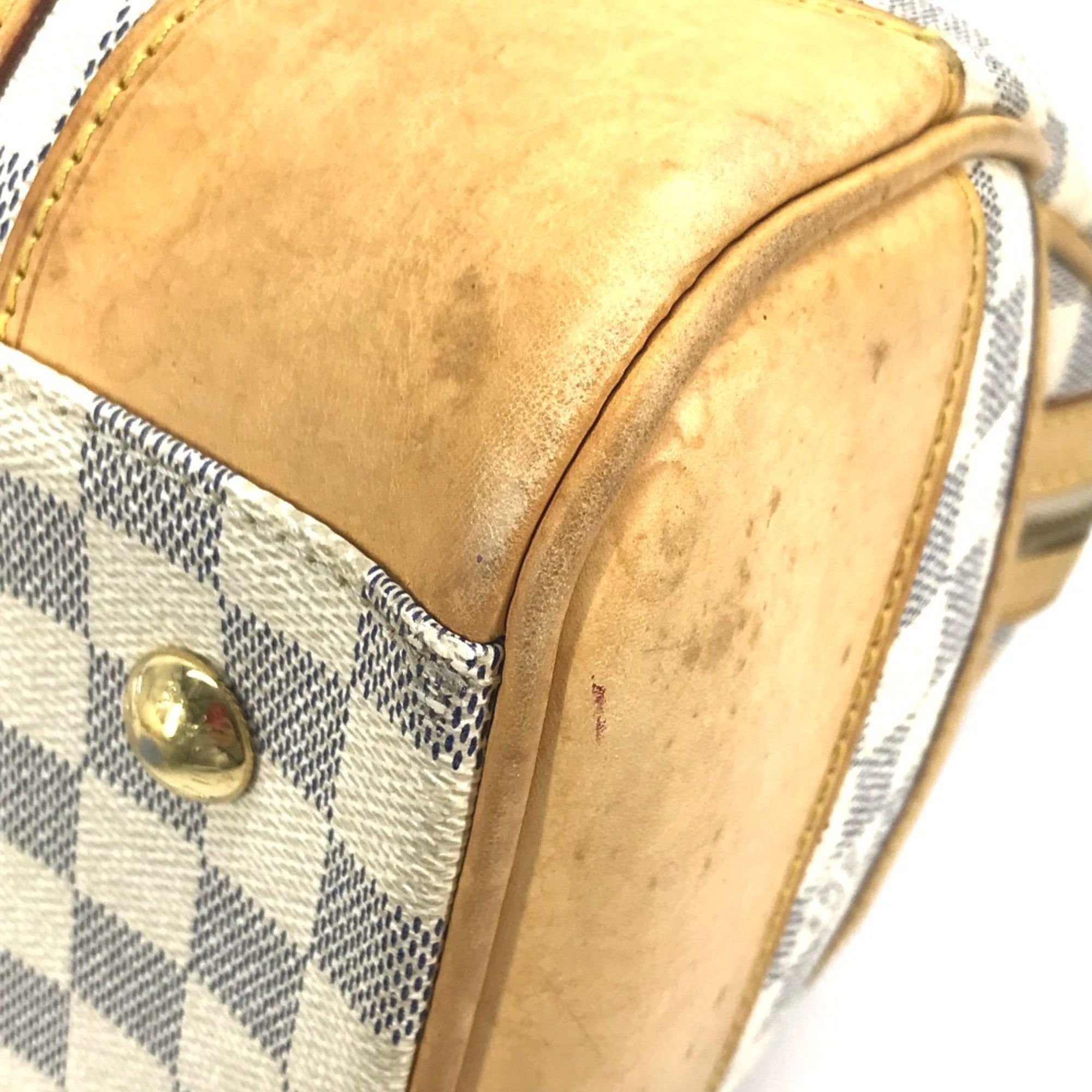 Louis Vuitton Damier Azur White Damier Azur Boston Bag Handbag (Pre-Owned)