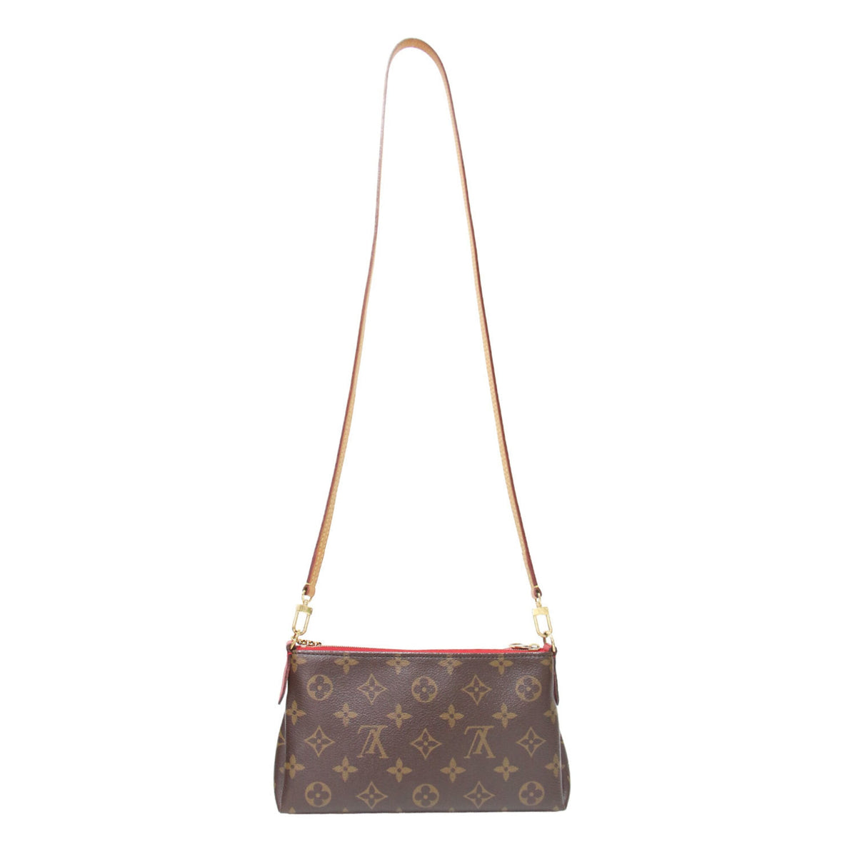 Louis Vuitton Red Color Monogram Leather Handbag Shoulder Bag (Pre-Owned)