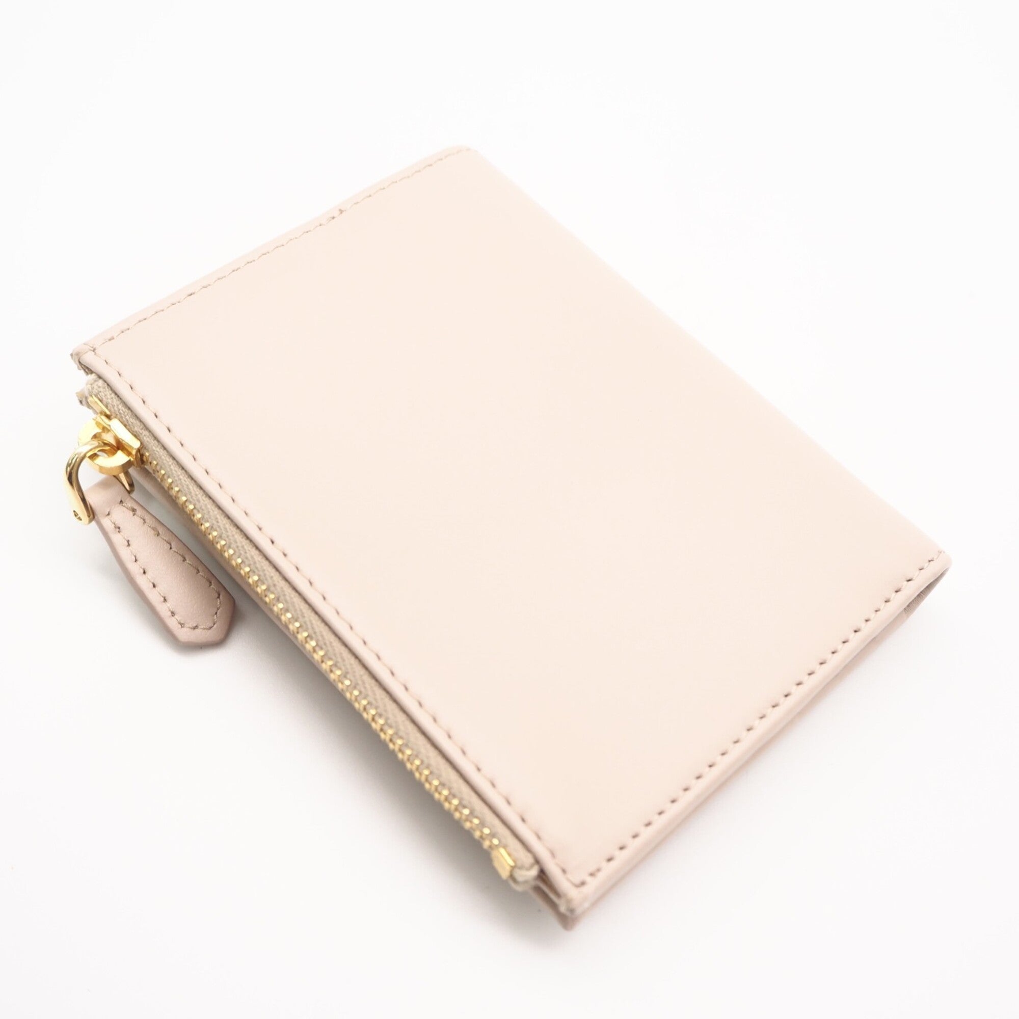 Prada Beige Leather Wallet (Bi-Fold) (Pre-Owned)