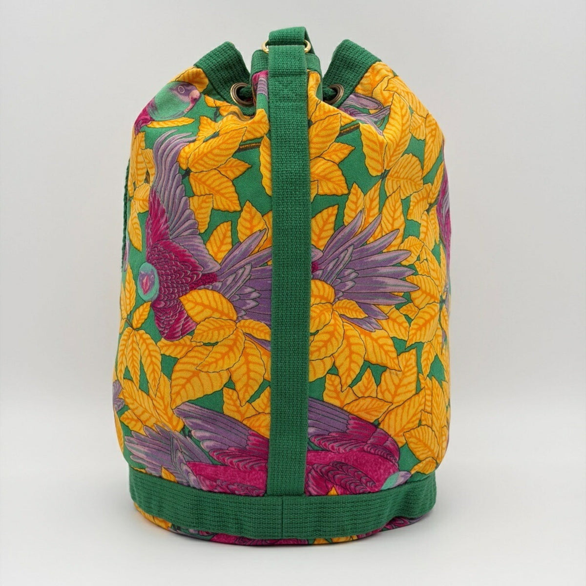 Hermes Green Pink Yellow Cotton Shoulder Bag (Pre-Owned)