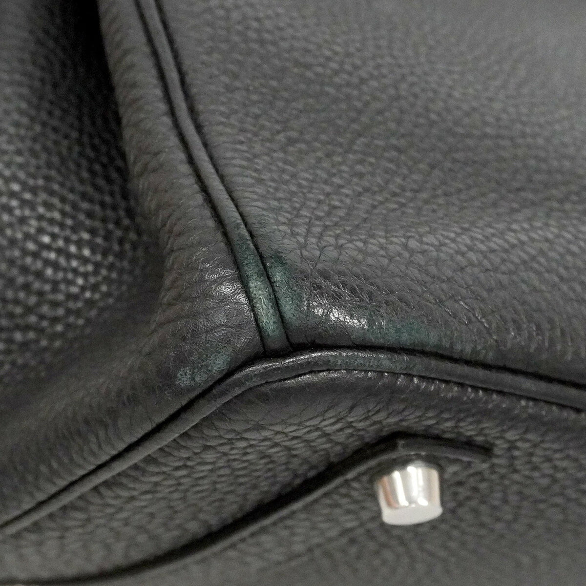 Hermes Black Togo Leather Handbag (Pre-Owned)