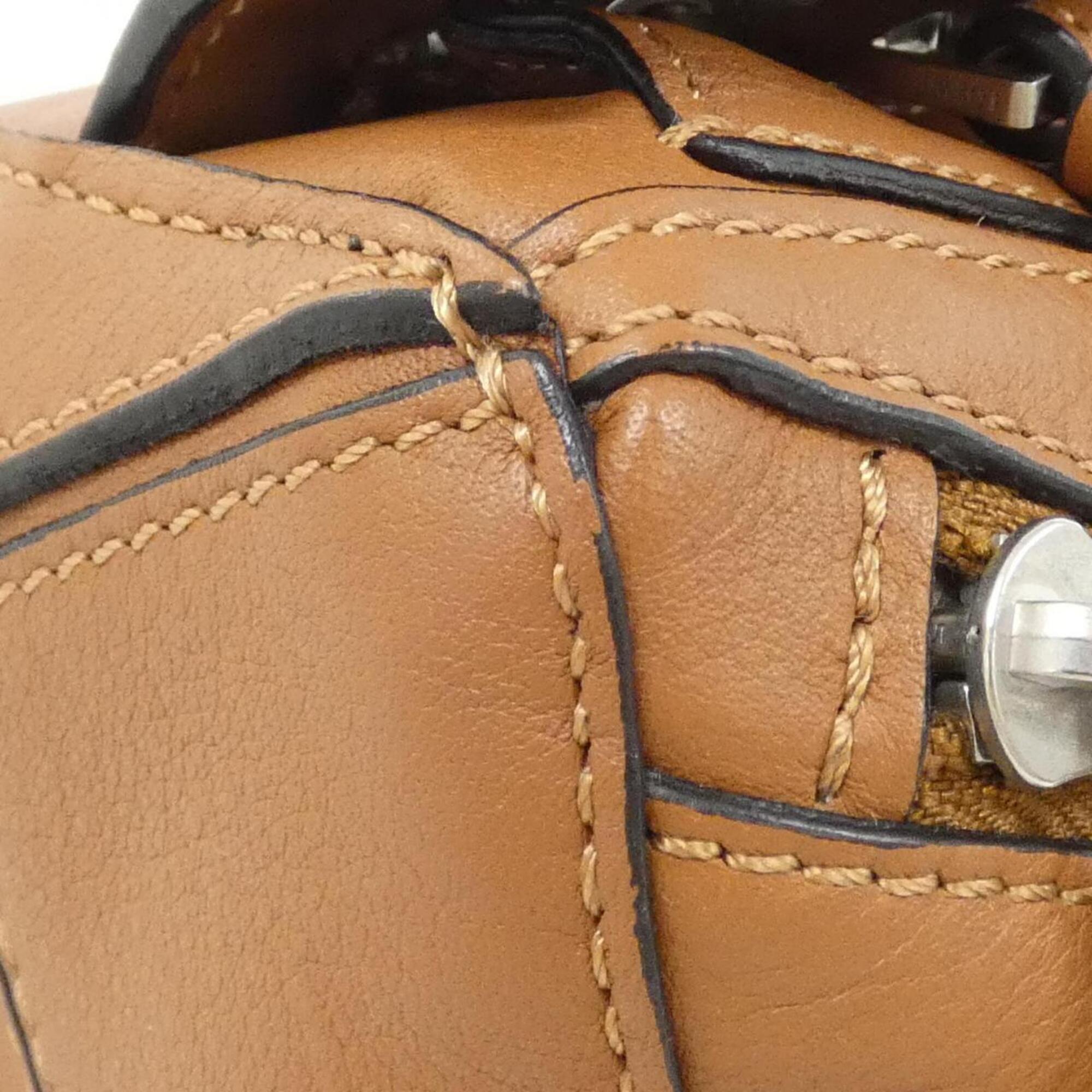 Loewe Puzzle Brown Leather Shoulder Bag (Pre-Owned)