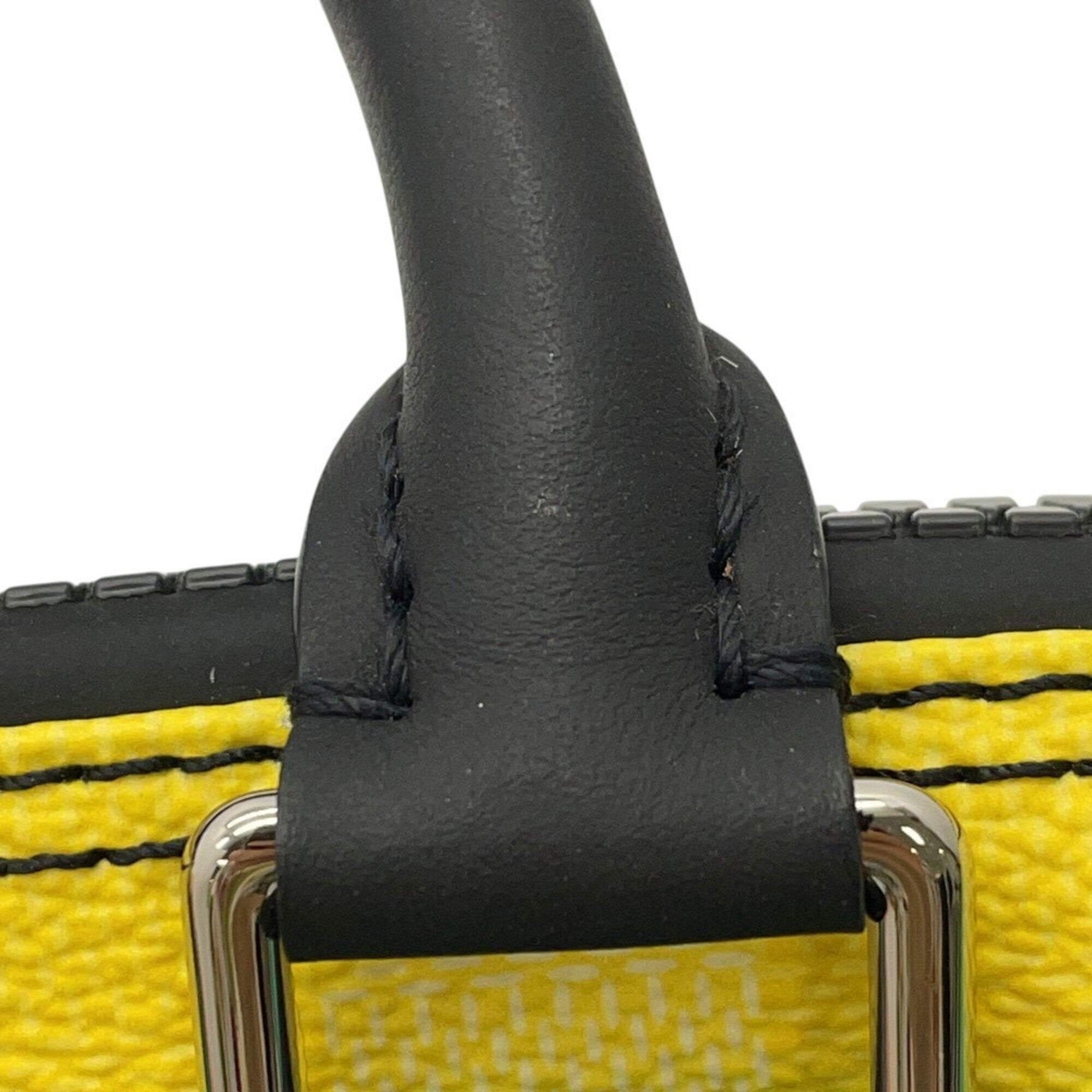 Louis Vuitton Damier Damier Canvas Green Yellow Handbag Shoulder Bag (Pre-Owned)