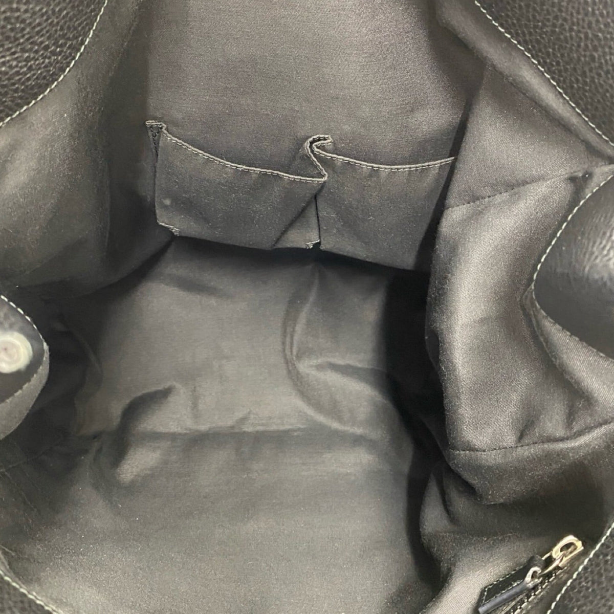 Gucci Black Nylon Leather Handbag Shoulder Bag Tote Bag (Pre-Owned)