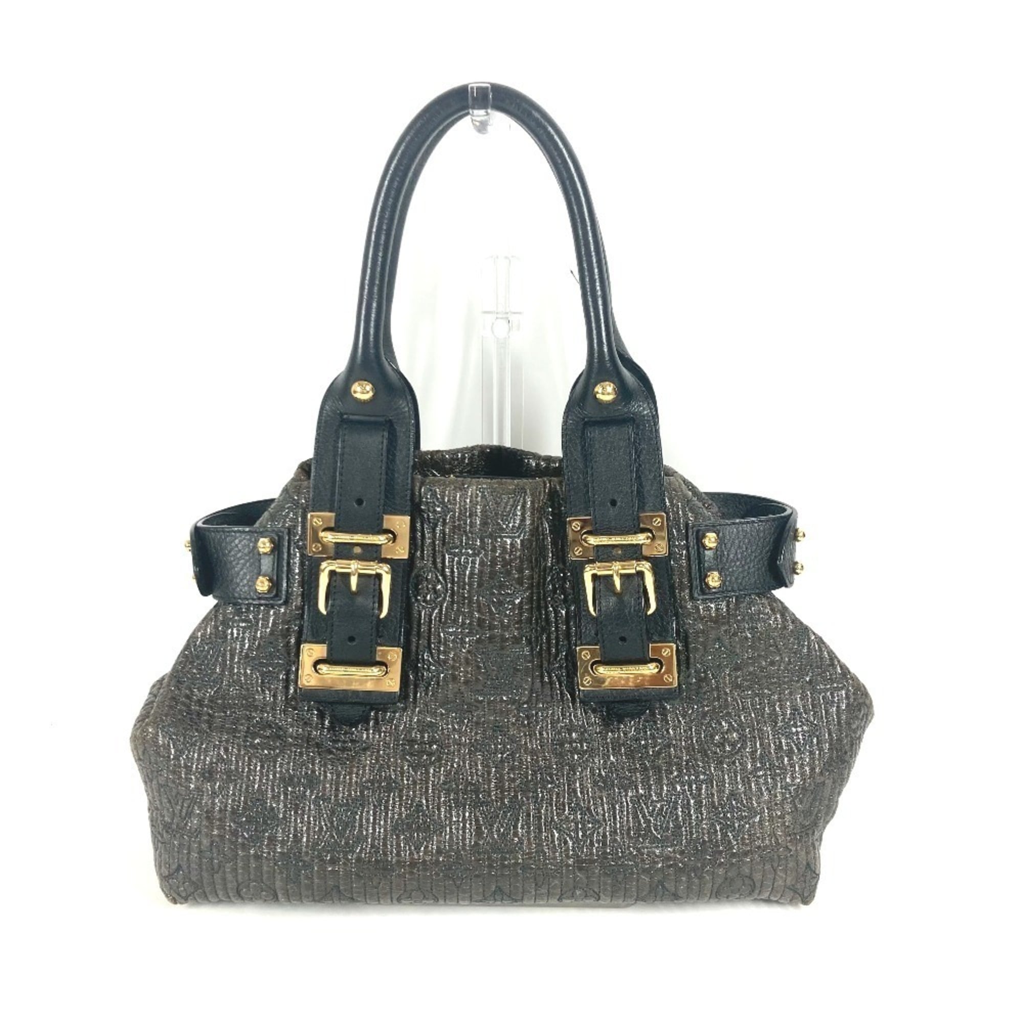 Louis Vuitton Black Noir Handbag Shoulder Bag Tote Bag (Pre-Owned)