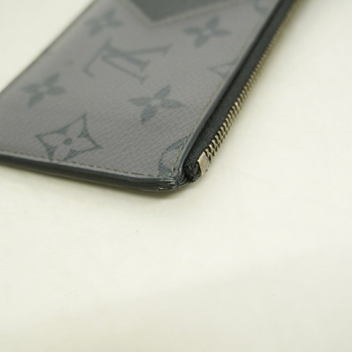 Louis Vuitton Black Gray Coin Purse/Coin Case (Pre-Owned)