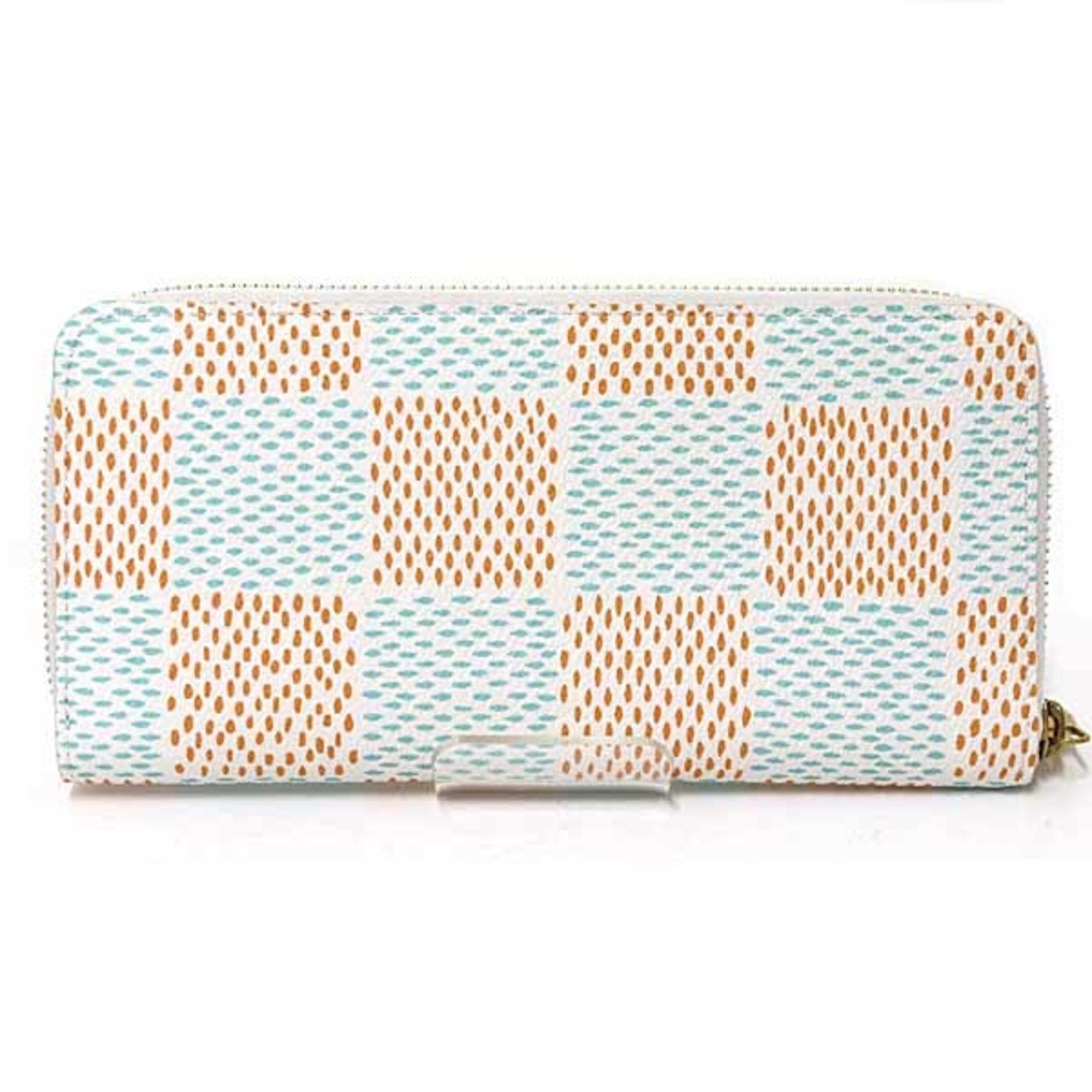 Louis Vuitton Damier Multi-Color White Long Wallet (Bi-Fold) (Pre-Owned)