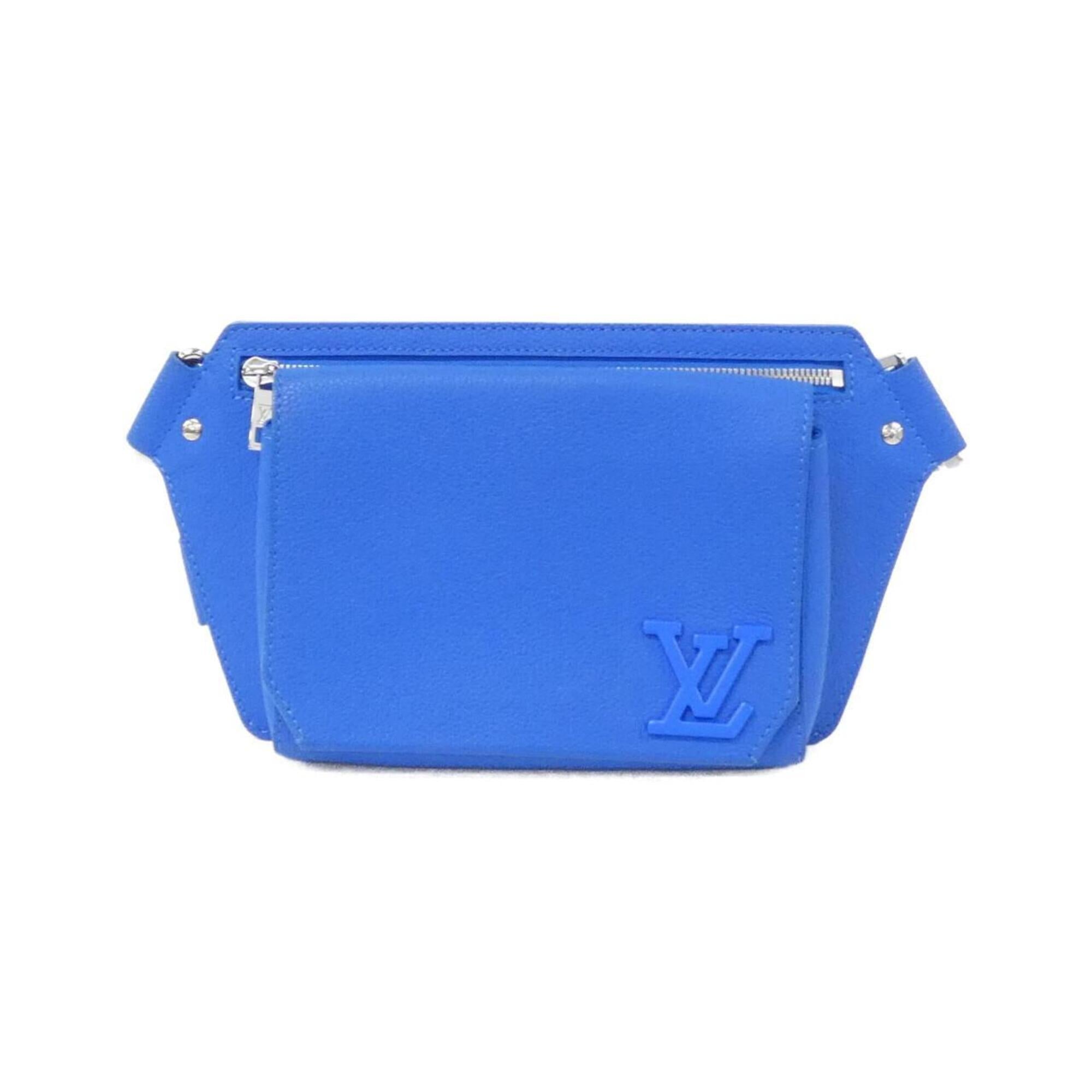 Louis Vuitton Blue Leather Shoulder Bag (Pre-Owned)