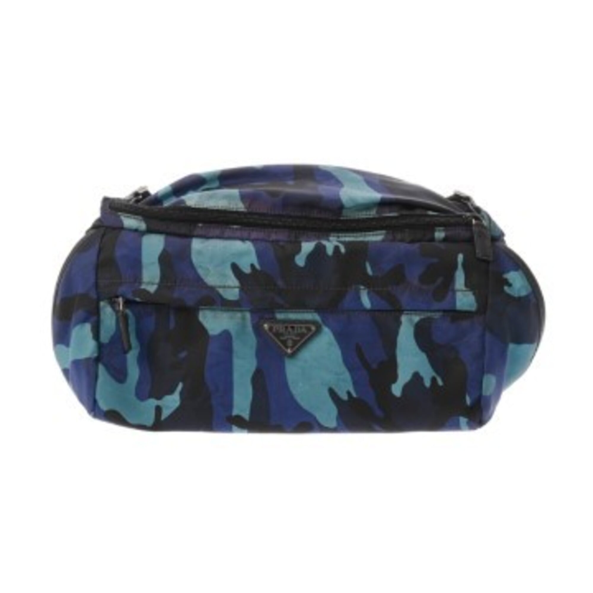 Prada Blue Nylon Shoulder Bag (Pre-Owned)