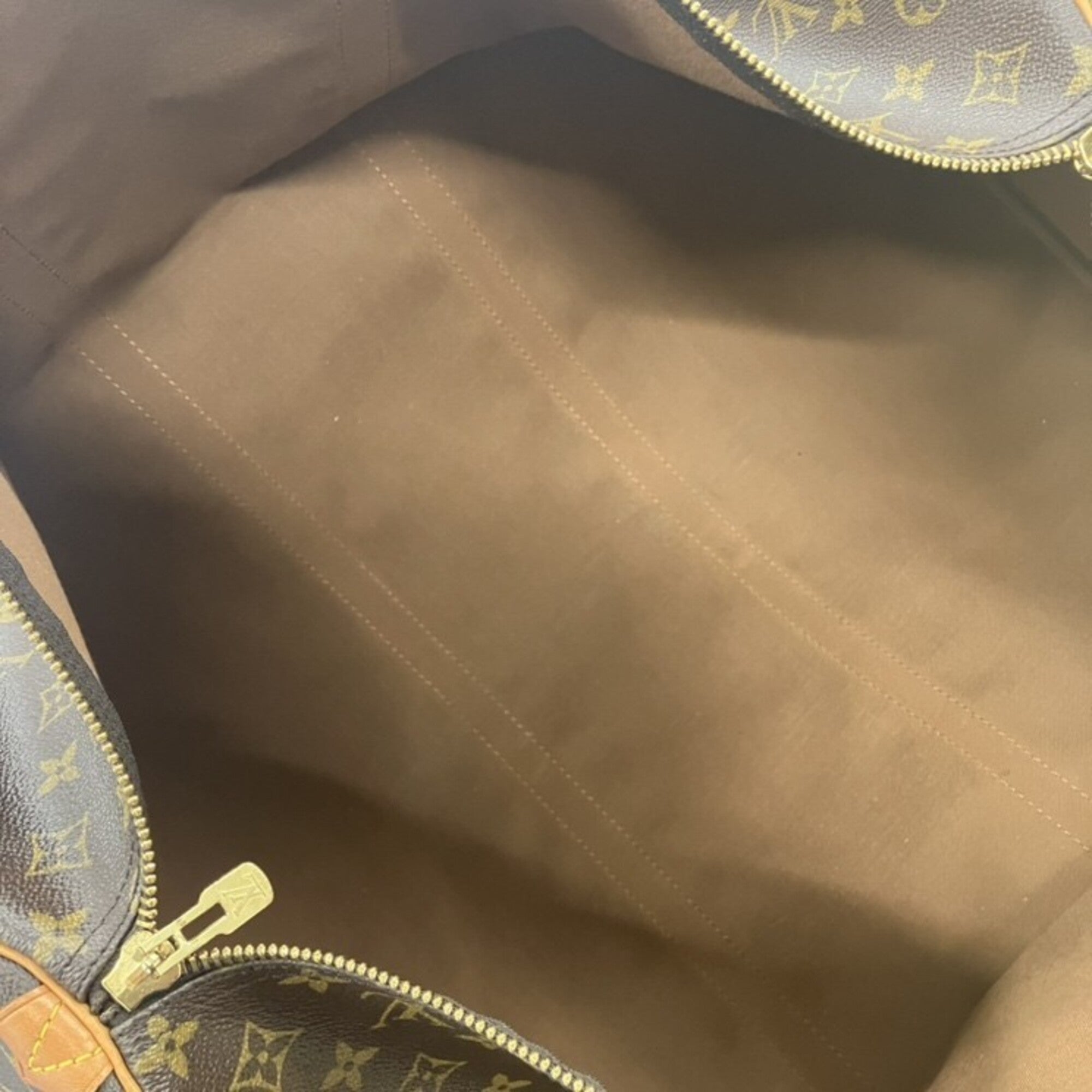 Louis Vuitton Monogram Brown Monogram Leather Boston Bag (Pre-Owned)