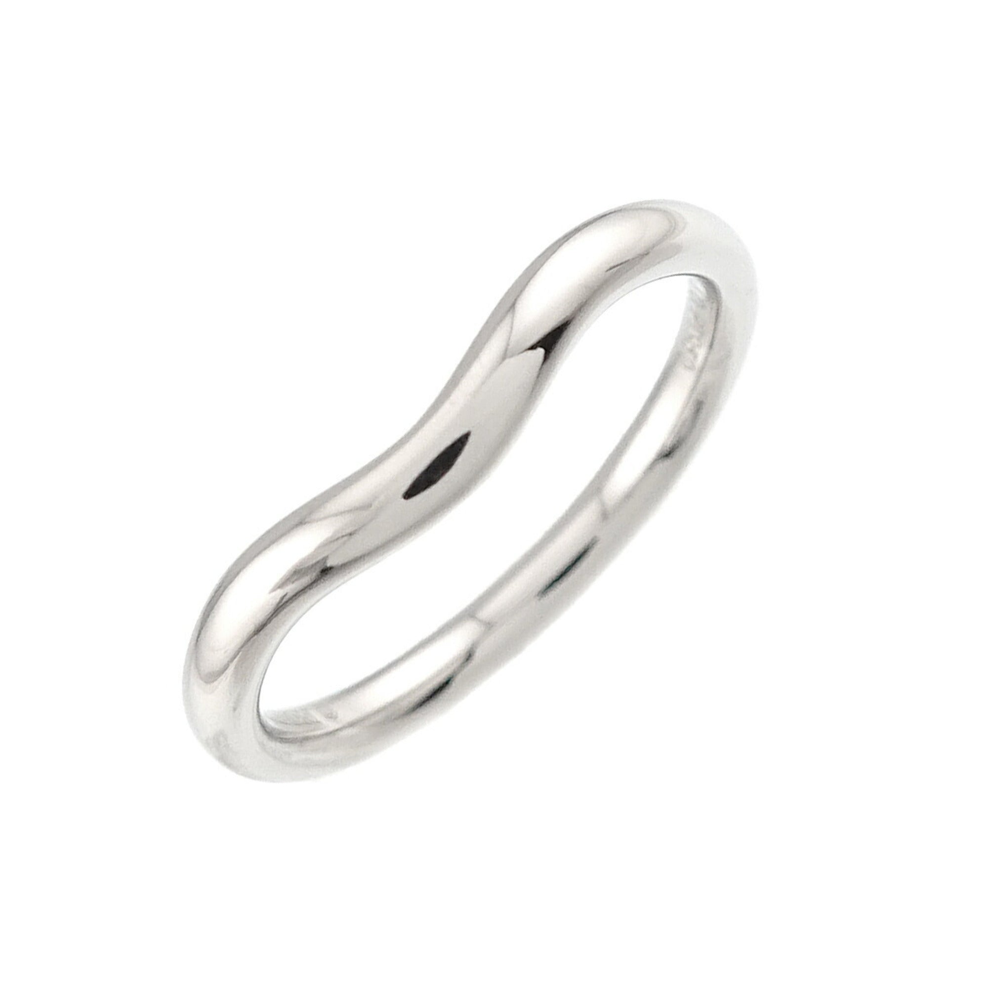 Tiffany Platinum Platinum 950 Band Ring (Pre-Owned)