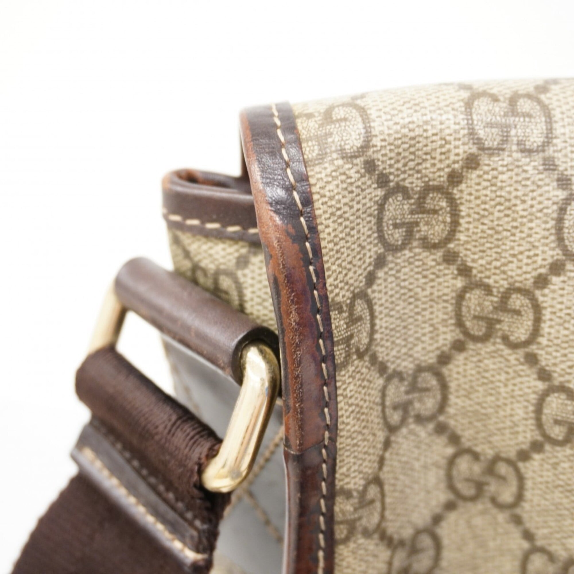 Gucci Brown Pvc Shoulder Bag (Pre-Owned)