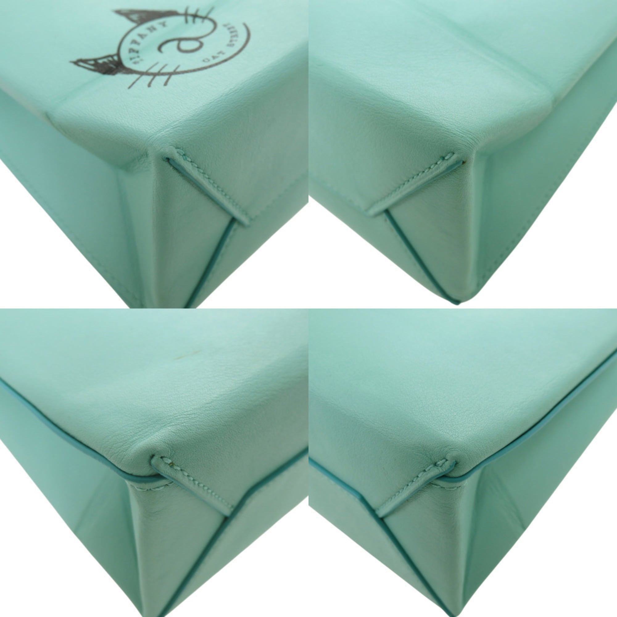 Tiffany Light Blue Tiffany Blue Leather Handbag (Pre-Owned)