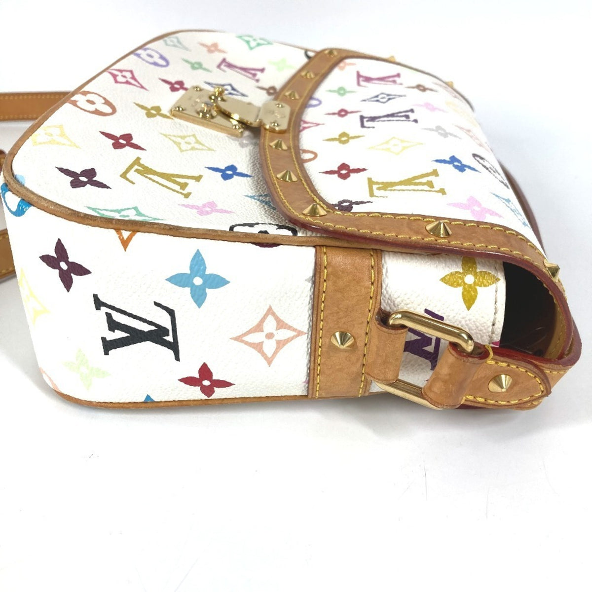 Louis Vuitton Blanc White Monogram Multicolore Pochette Shoulder Bag (Pre-Owned)