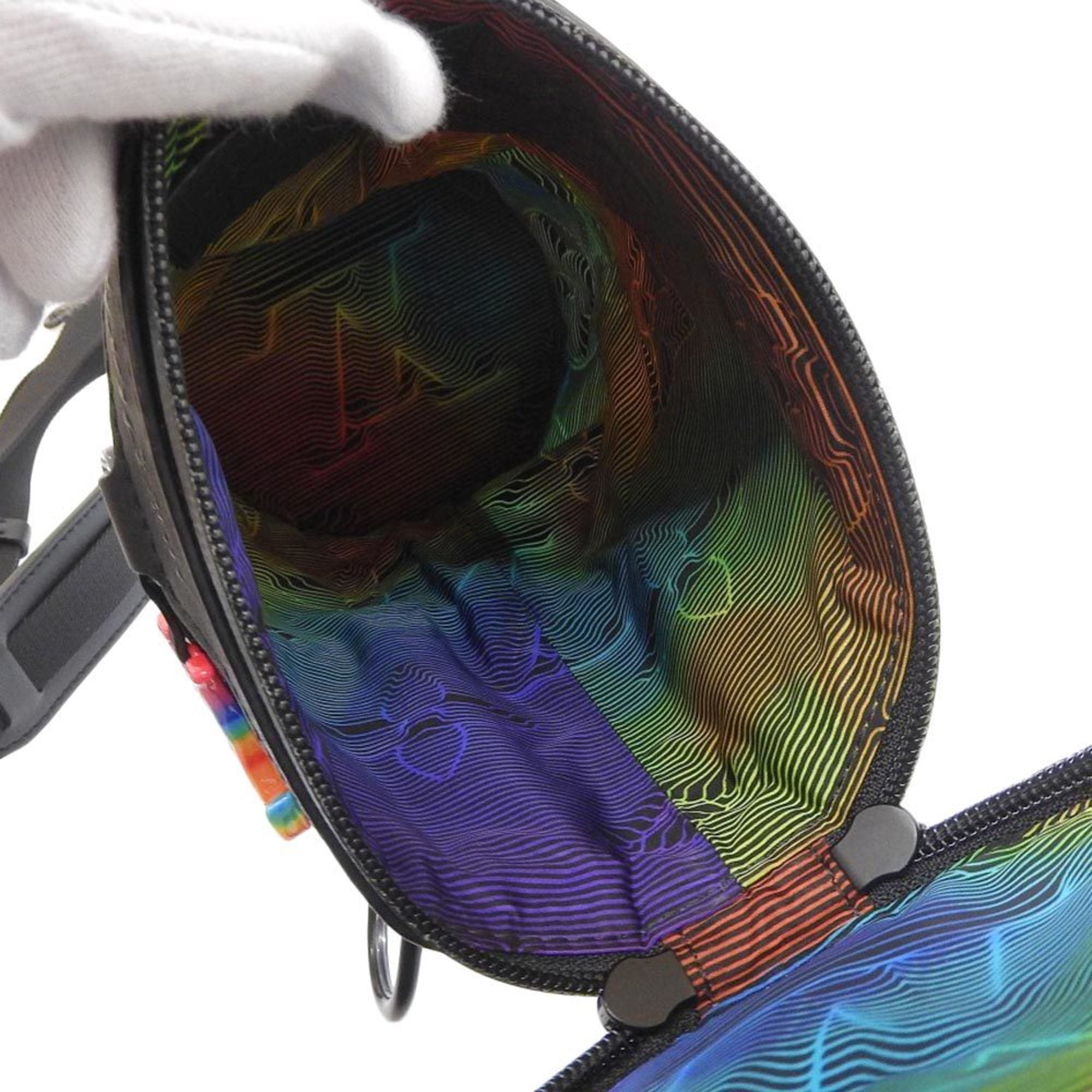 Louis Vuitton Black Multi-Color Nylon Shoulder Bag (Pre-Owned)