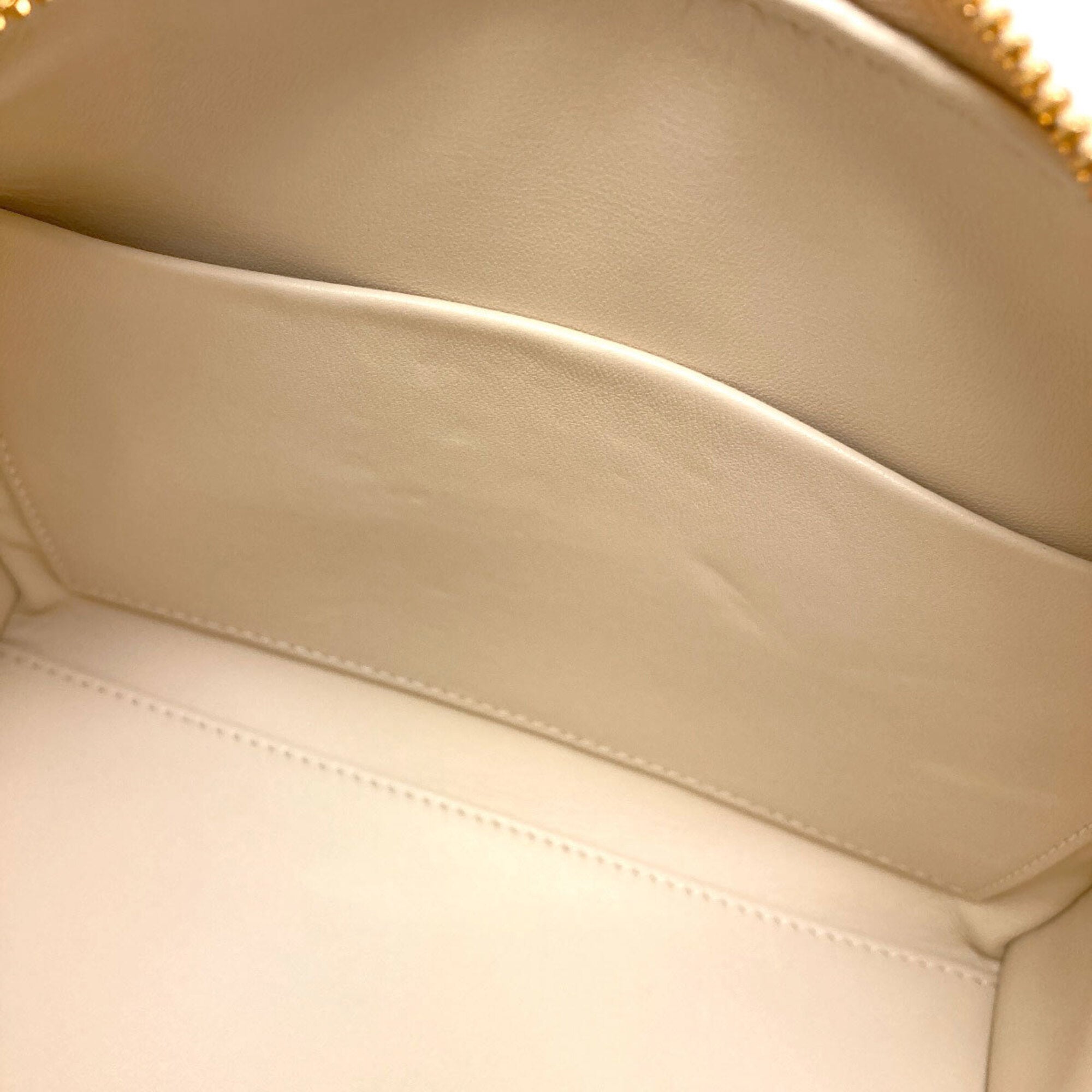 Christian Dior Cream Leather Handbag (Pre-Owned)